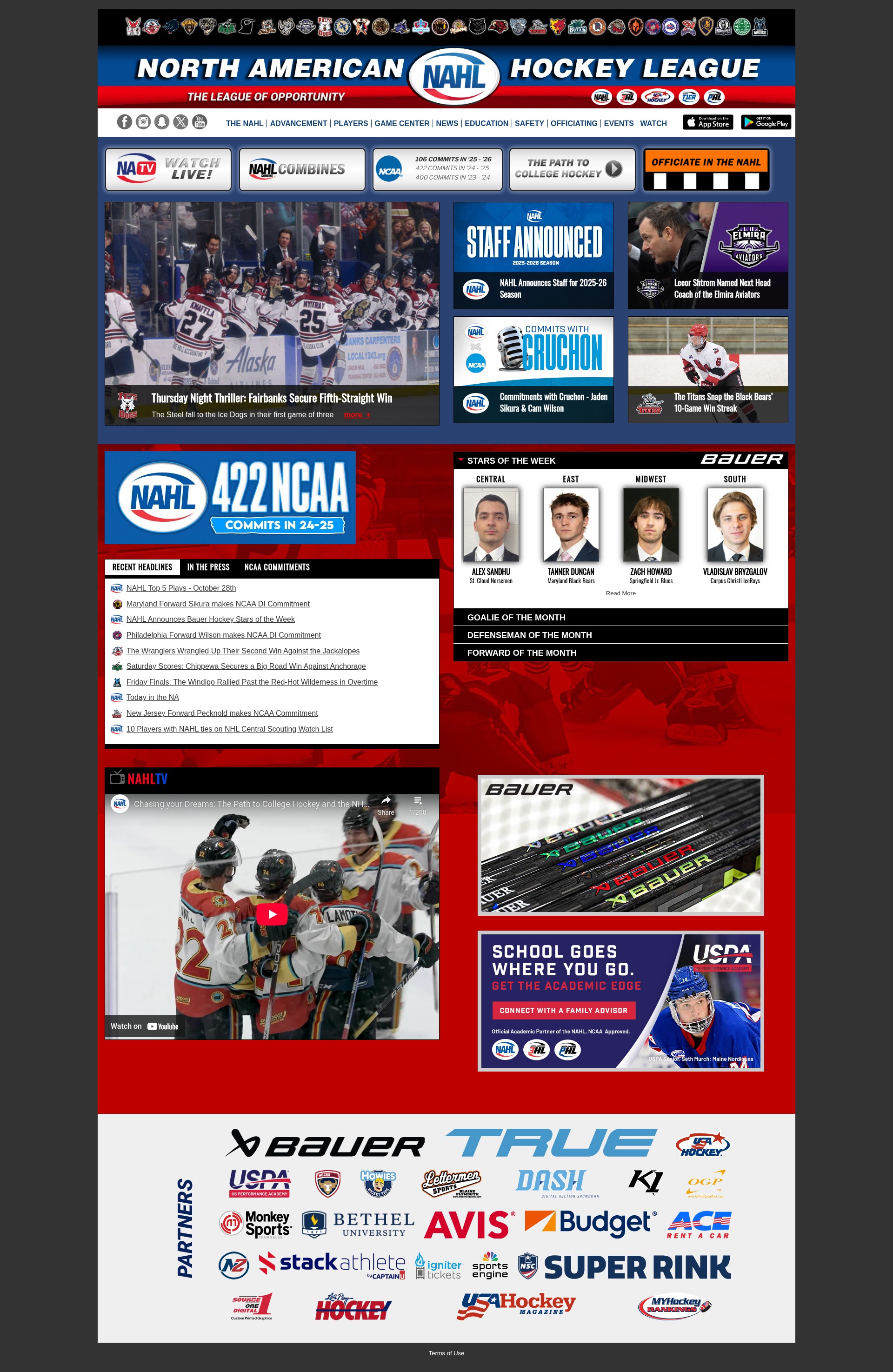Screenshot of nahl.com