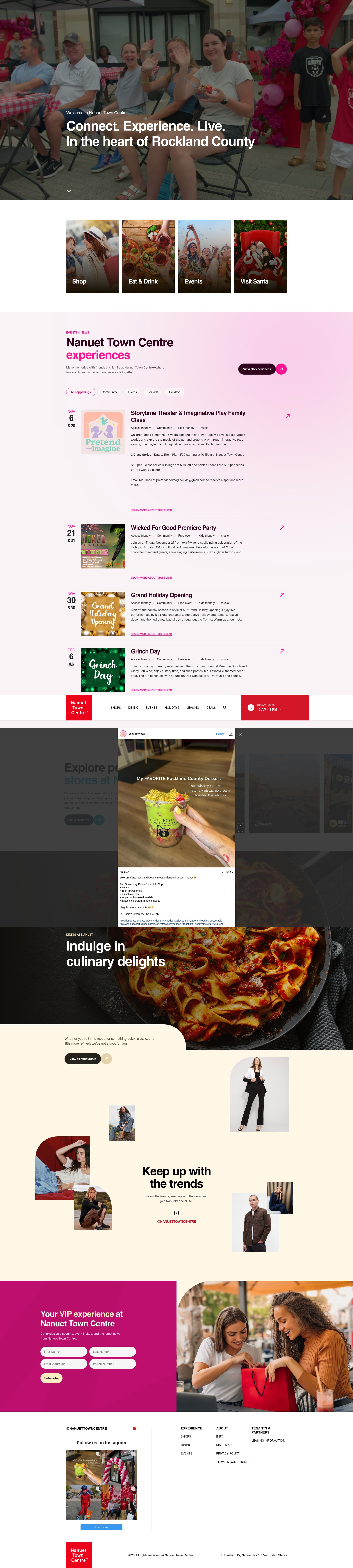 Screenshot of nanuettowncentre.com
