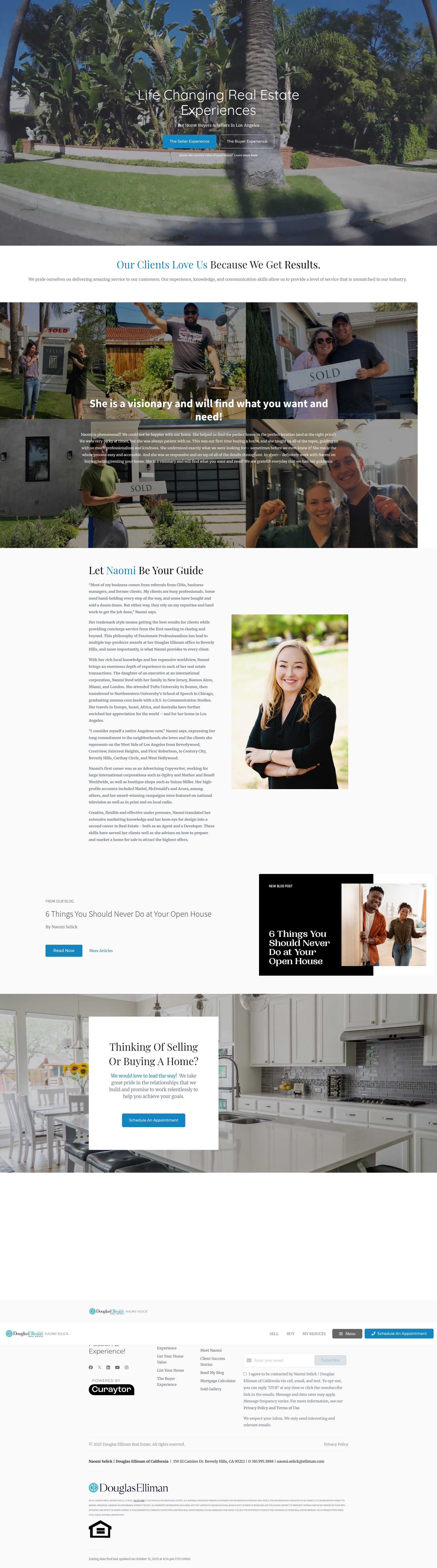 Screenshot of naomiselick.com
