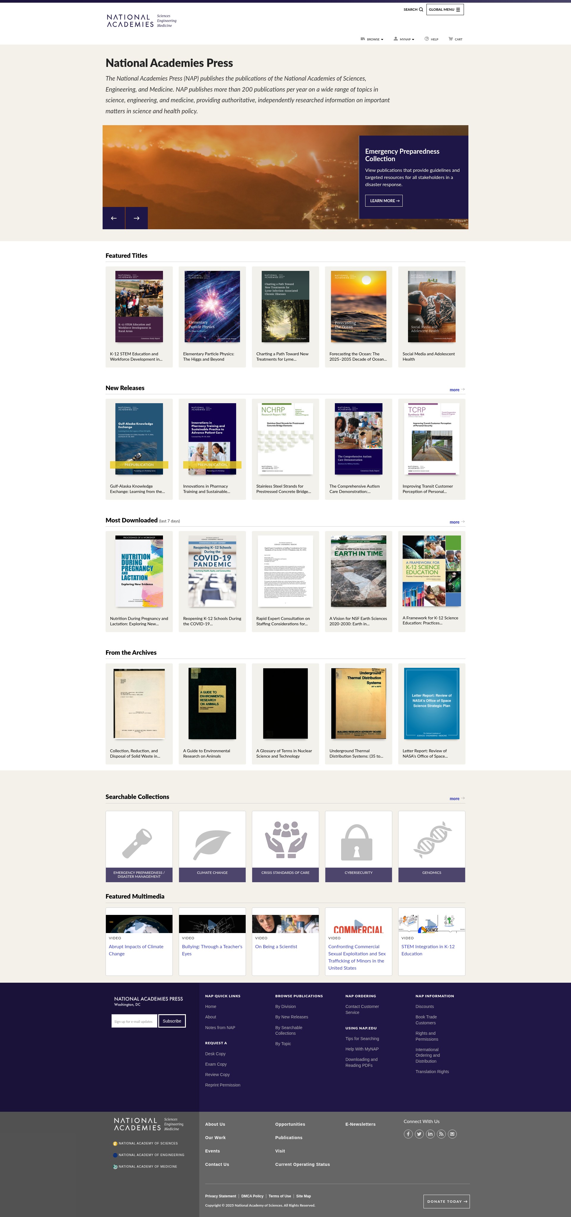 Screenshot of nap.edu