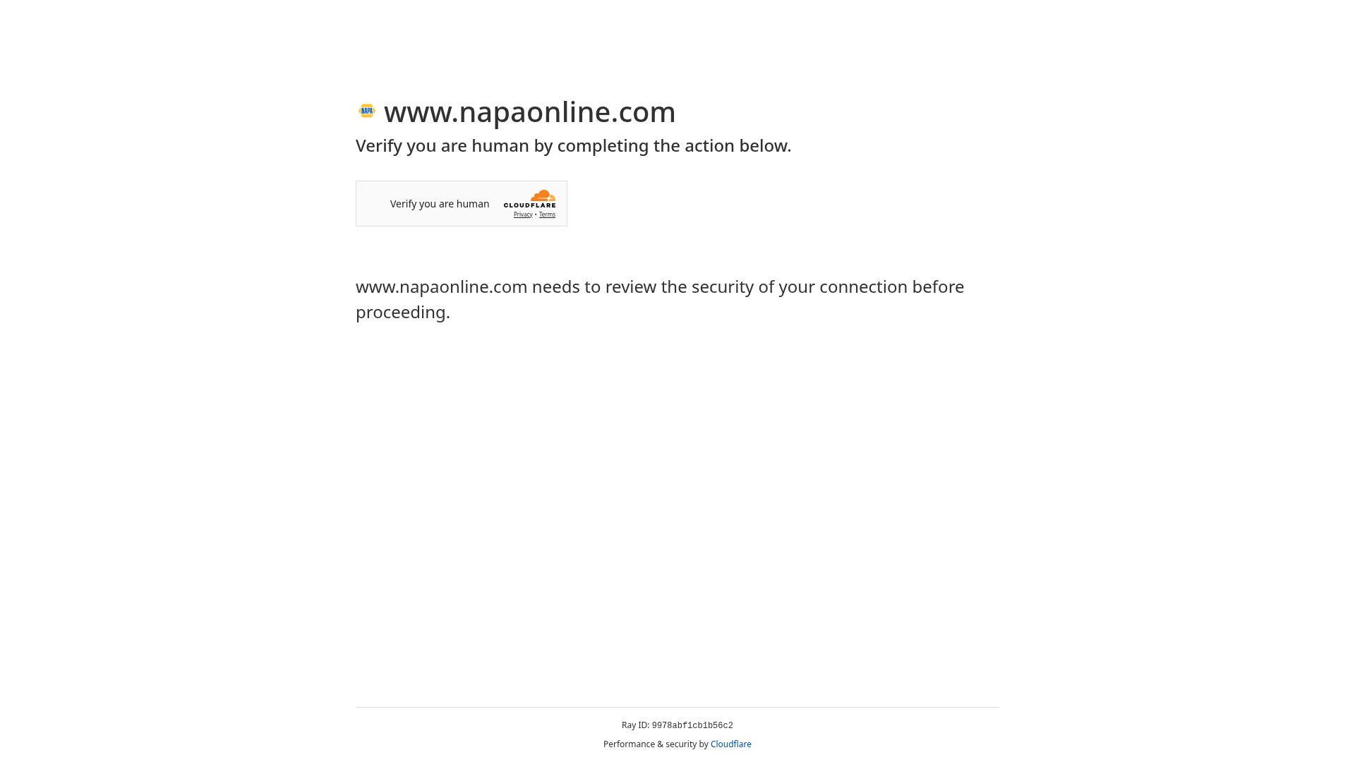 Screenshot of napaonline.com