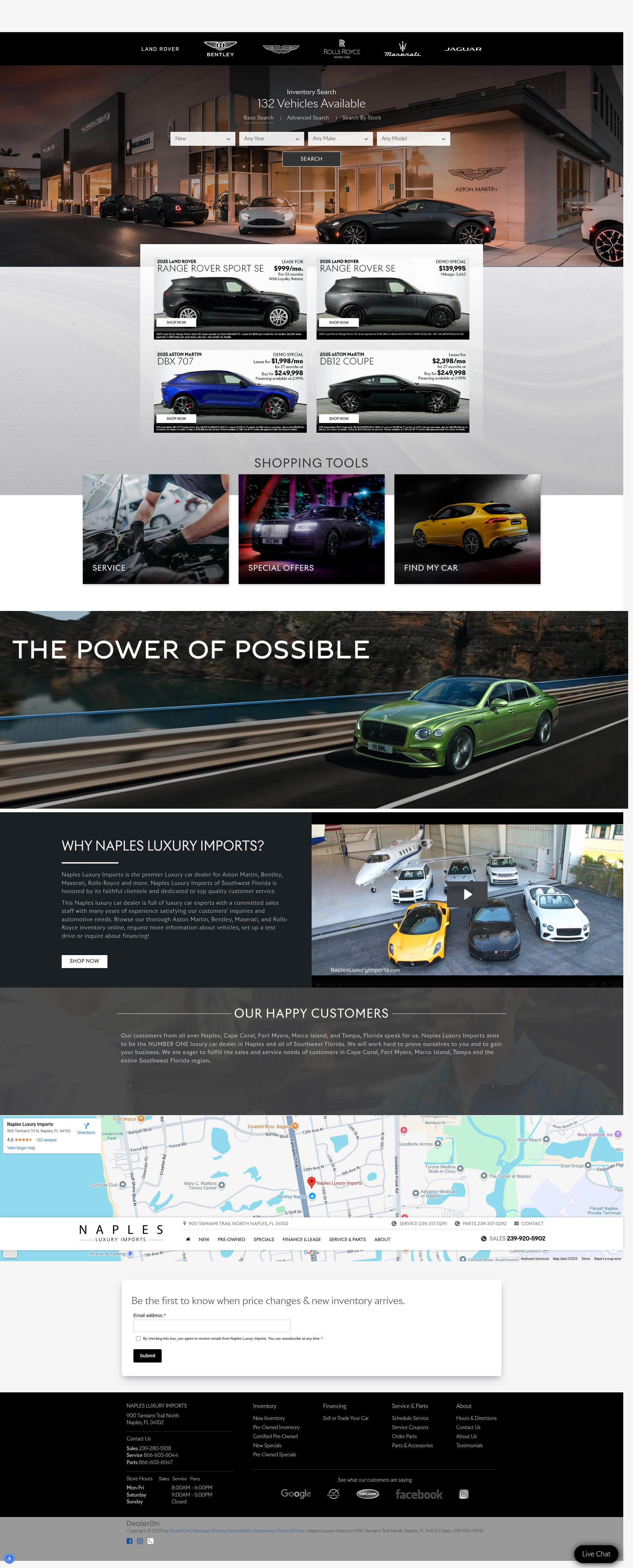 Screenshot of naplesluxuryimports.com