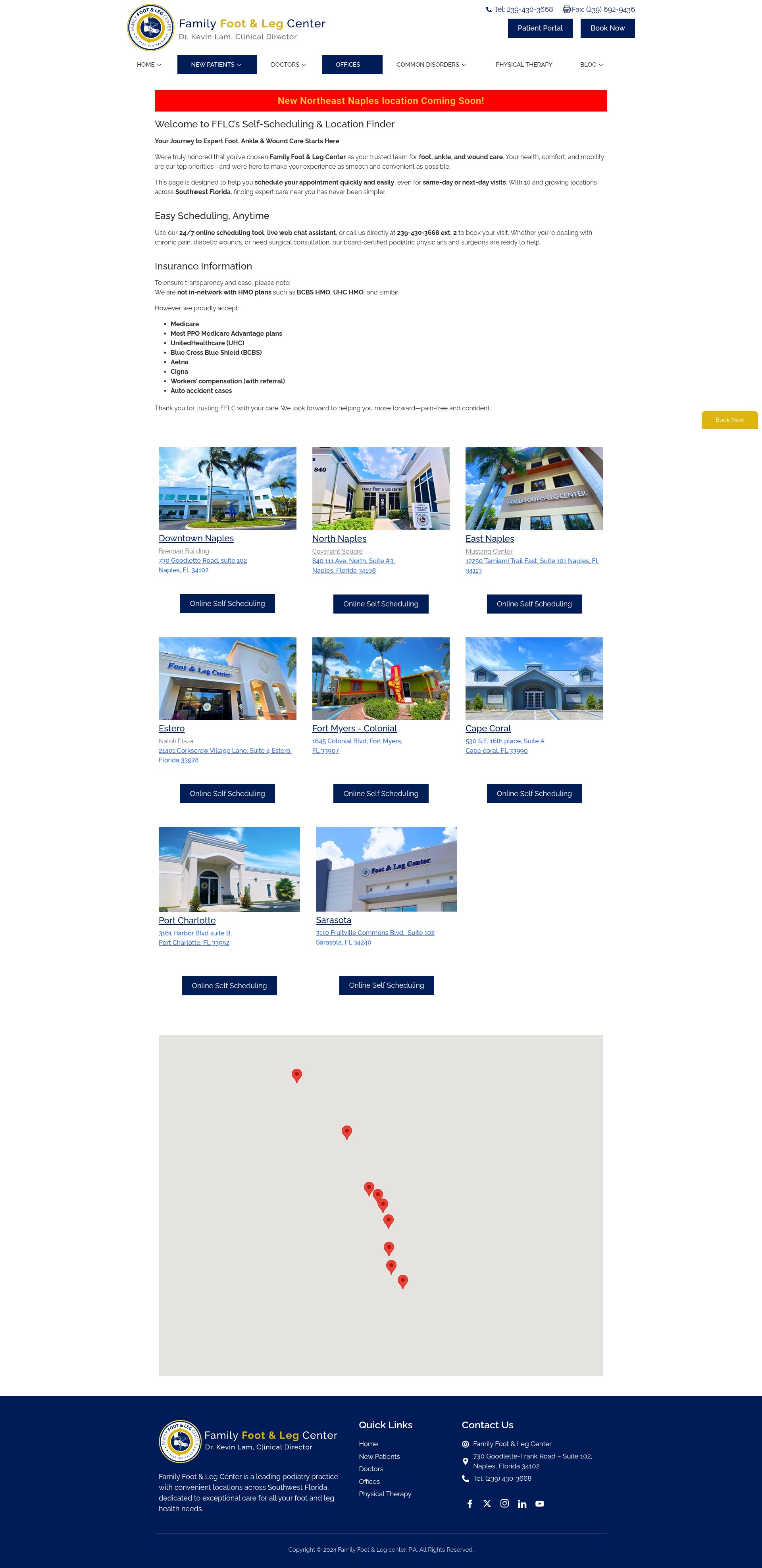 Screenshot of naplespodiatrist.com