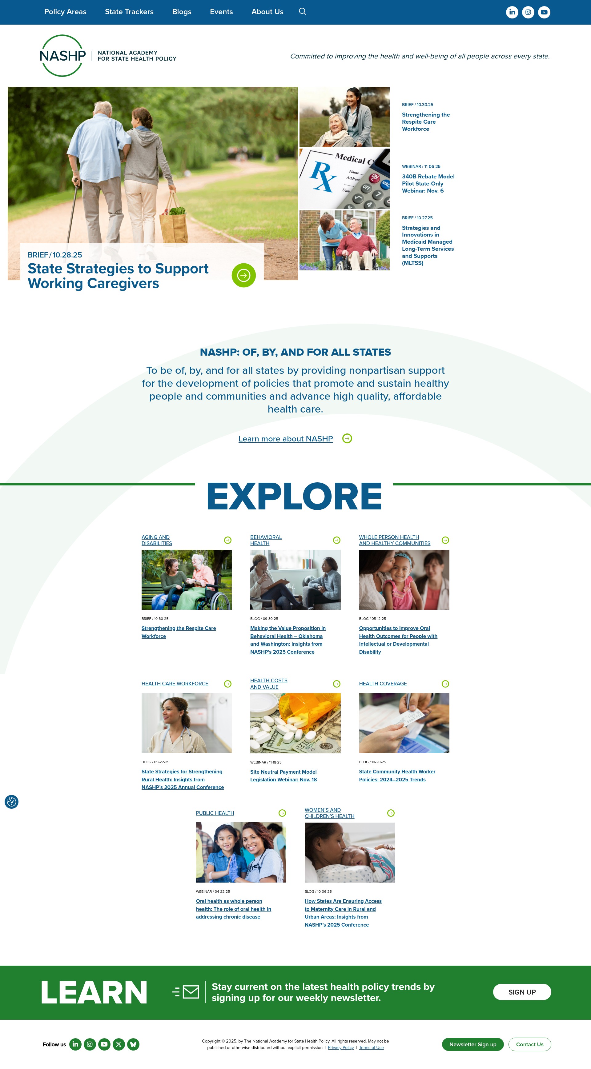 Screenshot of nashp.org