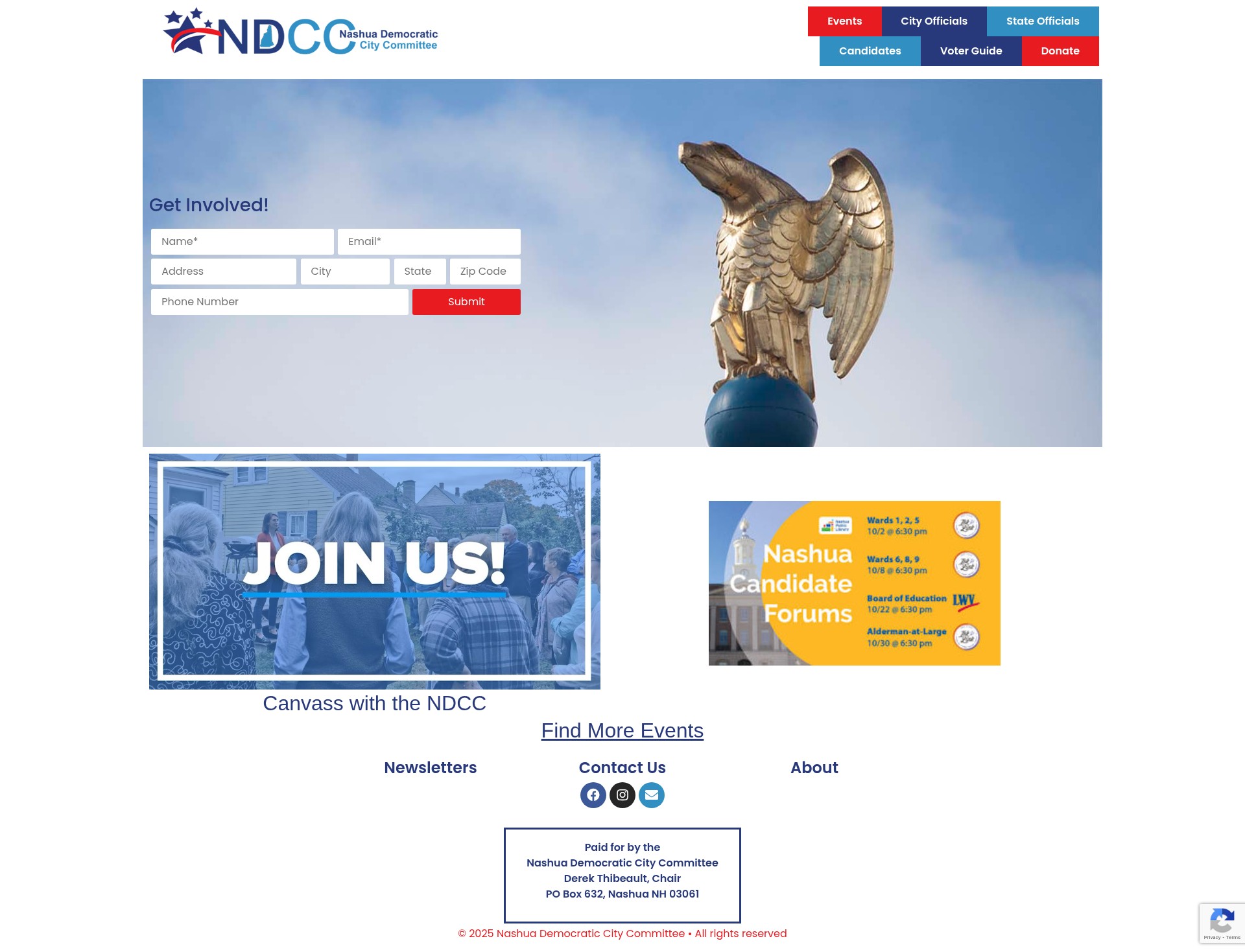 Screenshot of nashuadems.org