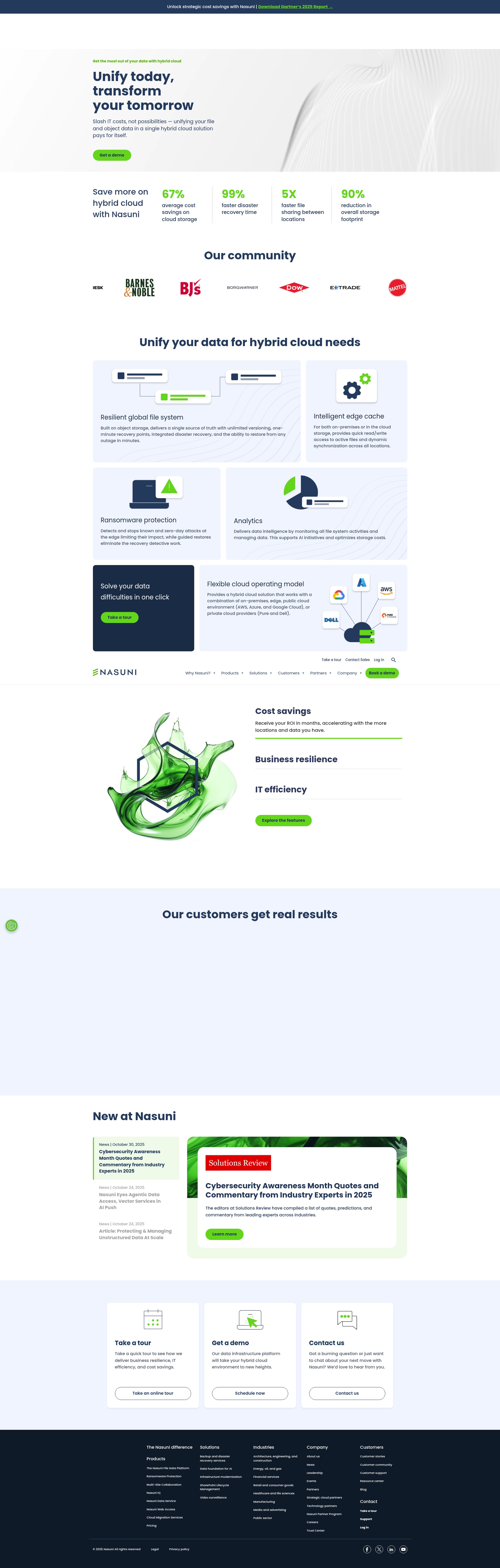 Screenshot of nasuni.com