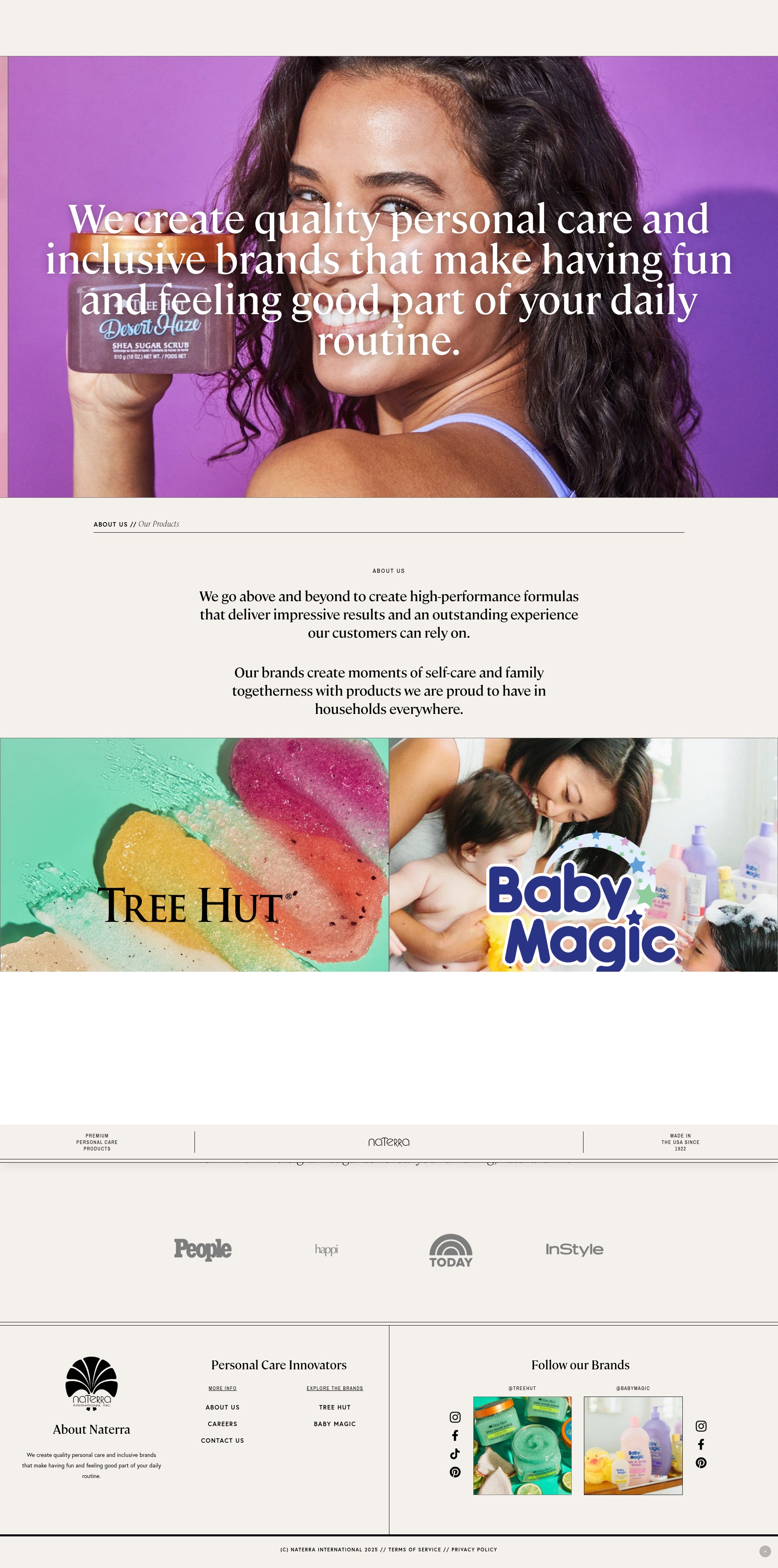Screenshot of naterra.com