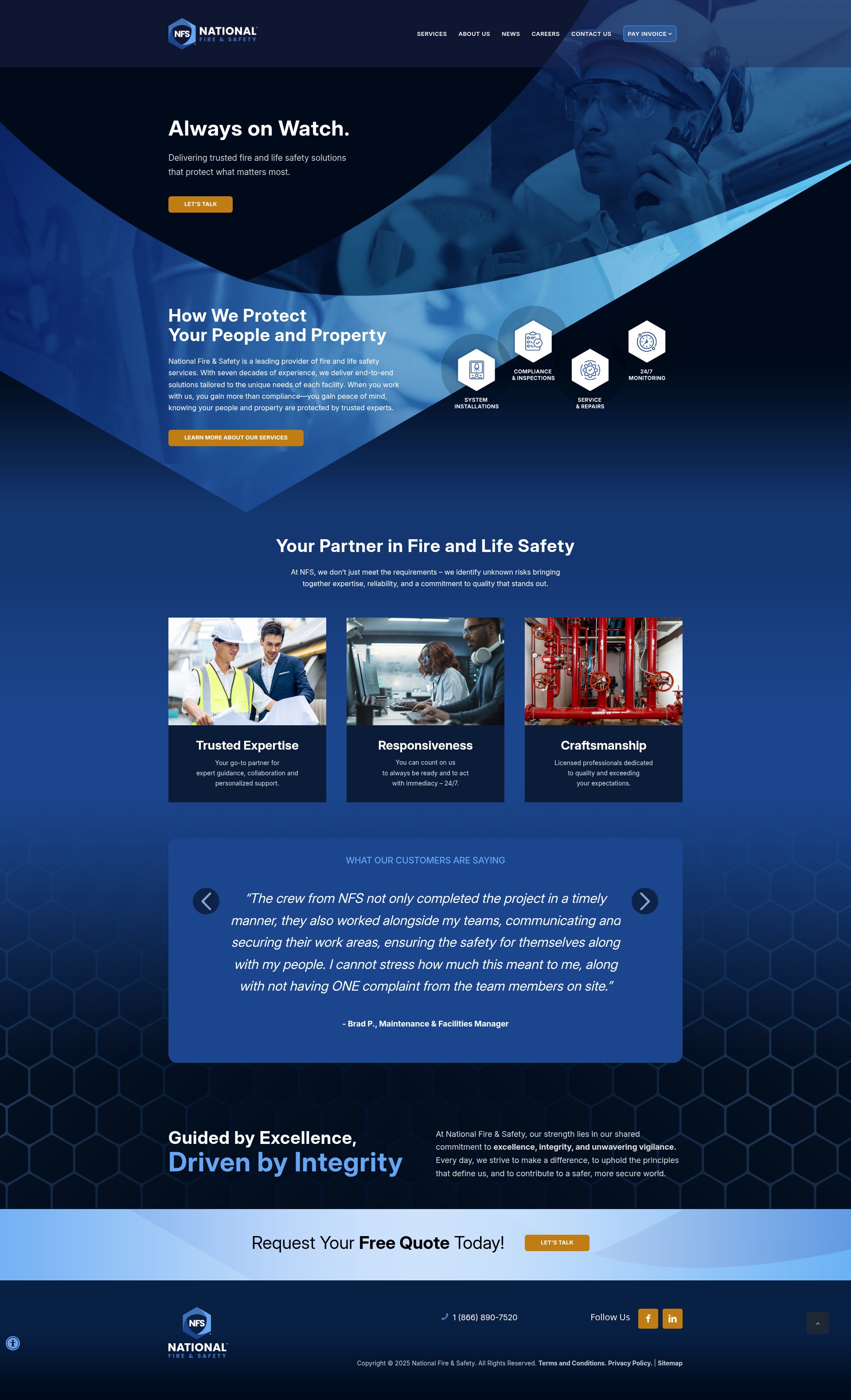 Screenshot of natfiresafety.com