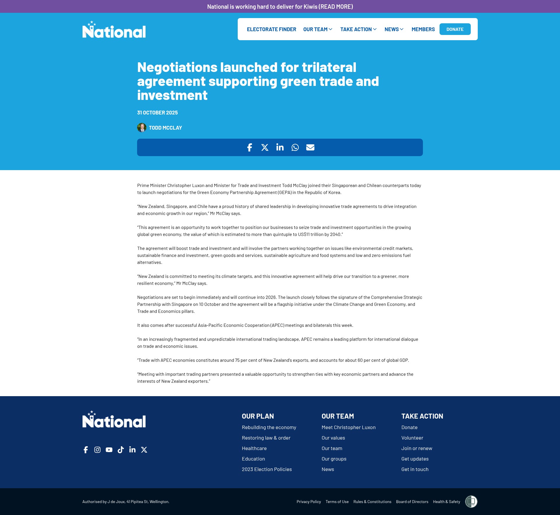Screenshot of national.org.nz