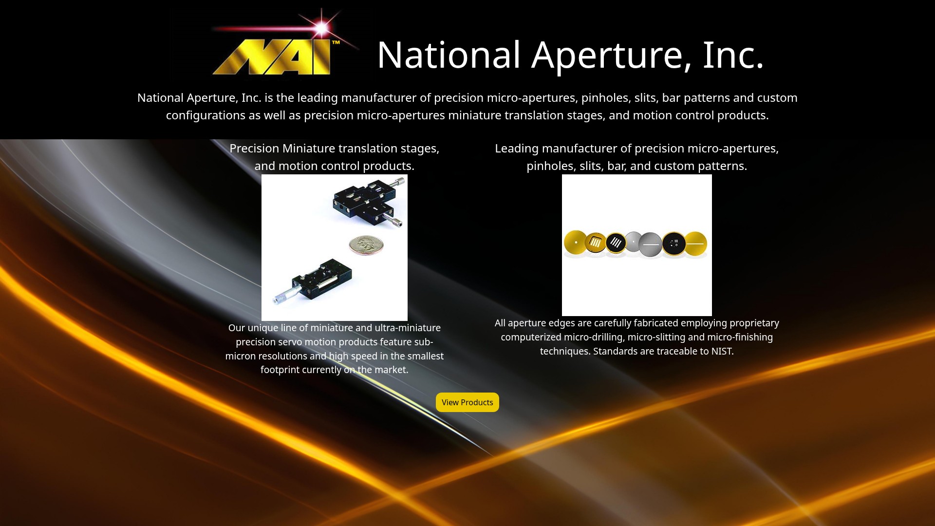 Screenshot of nationalaperture.com