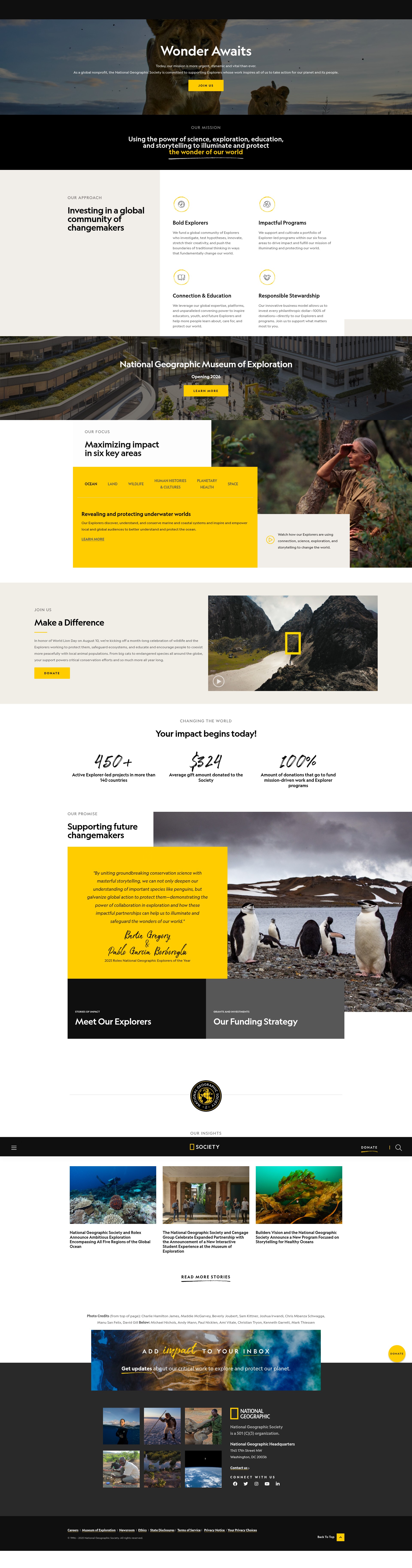 Screenshot of nationalgeographic.org
