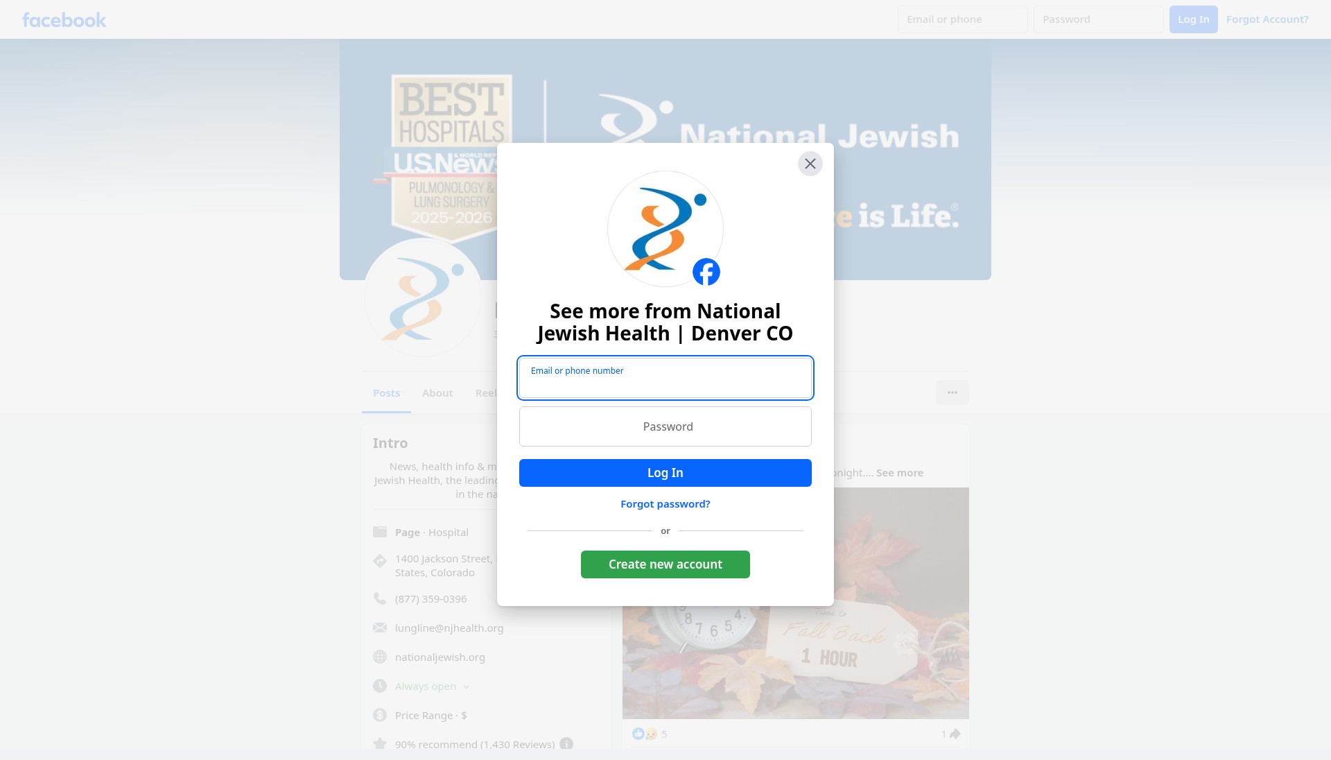Screenshot of nationaljewish.org