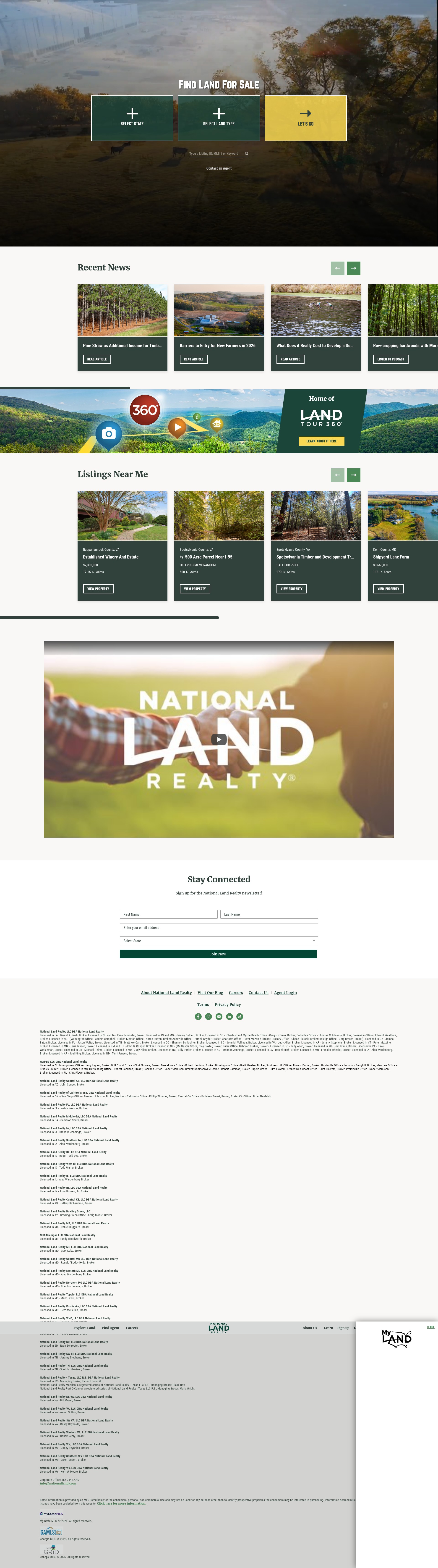 Screenshot of nationalland.com