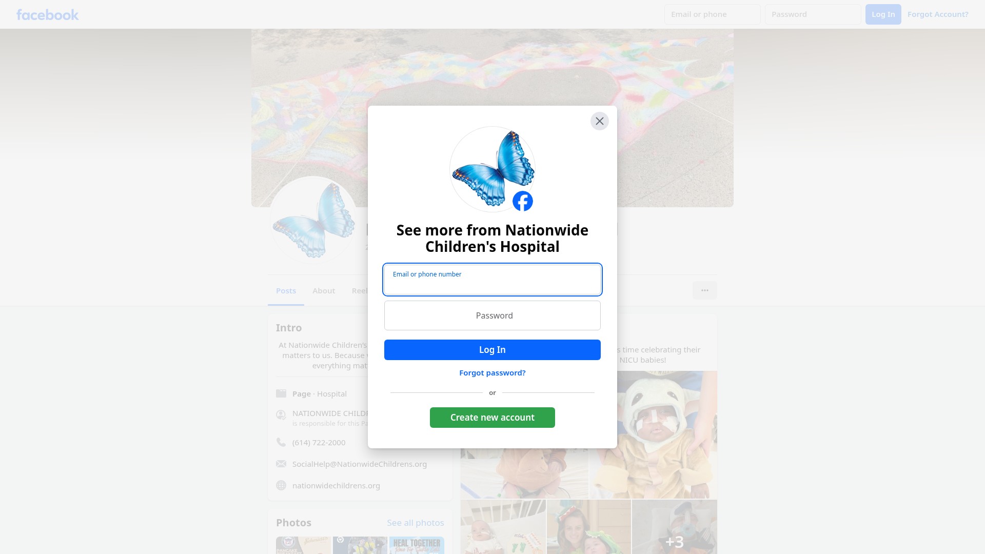 Screenshot of nationwidechildrens.org