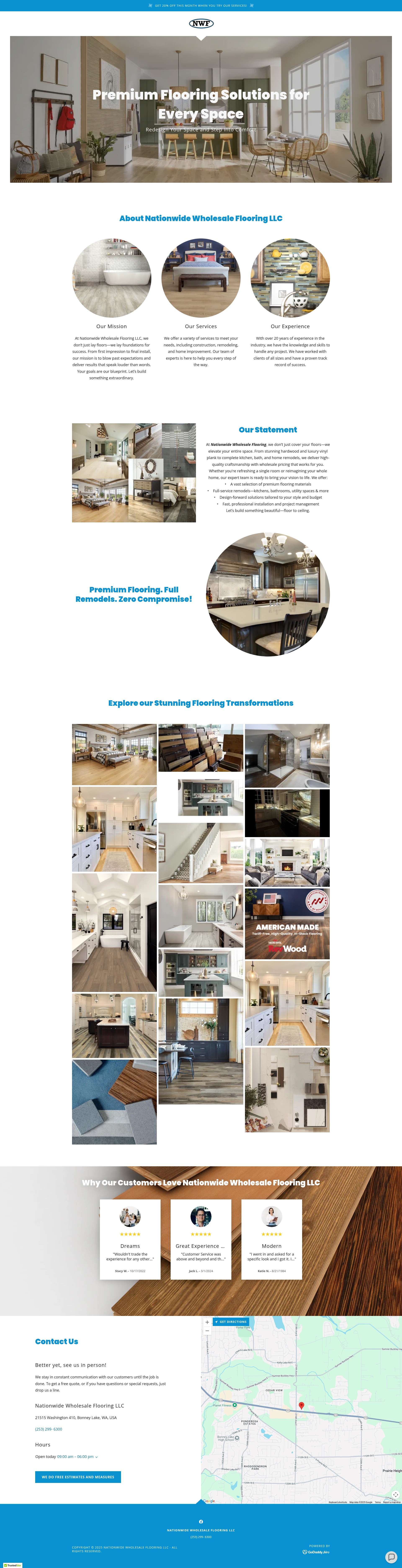 Screenshot of nationwidewholesaleflooring4you.com