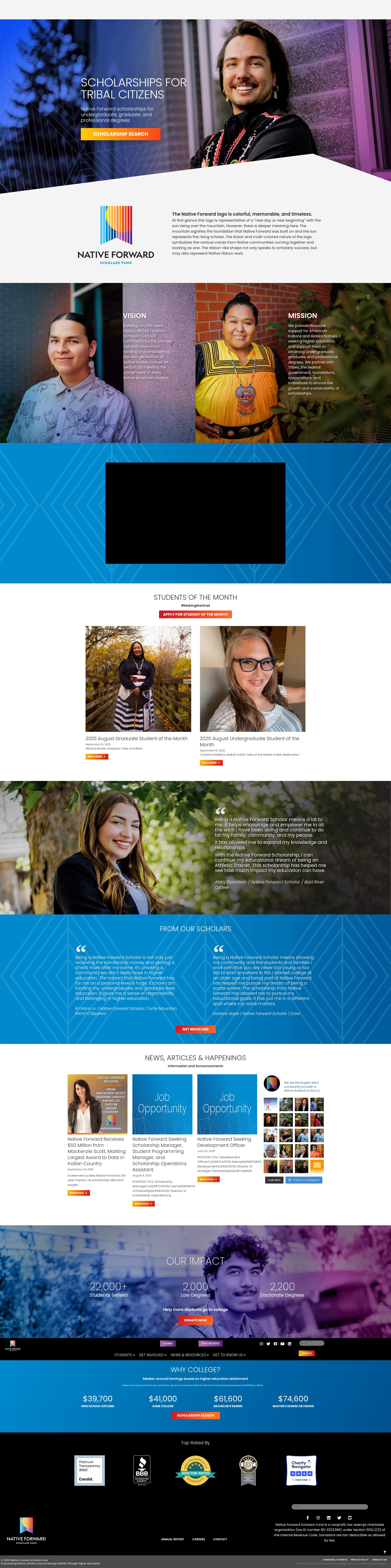 Screenshot of nativeforward.org