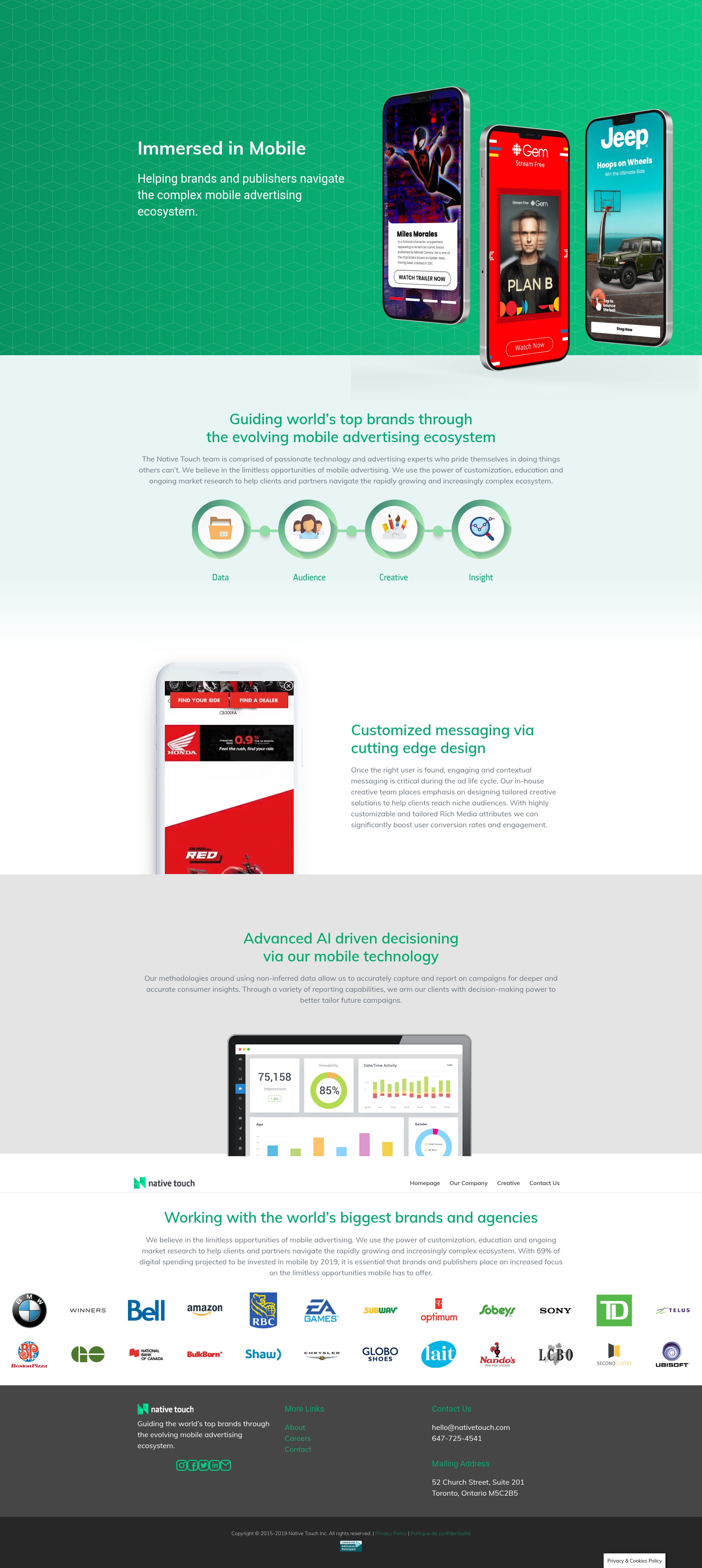 Screenshot of nativetouch.com