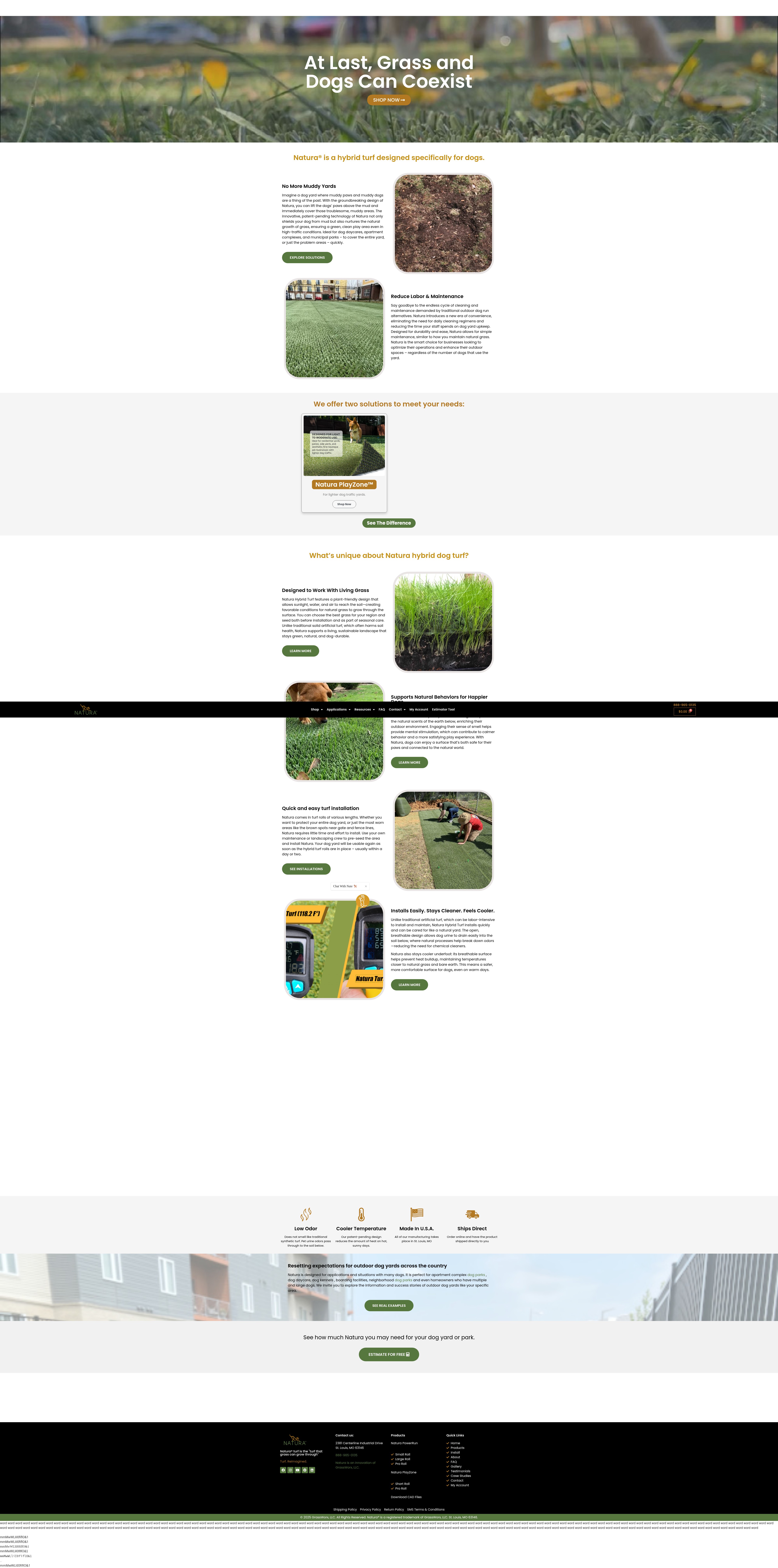 Screenshot of natura-turf.com