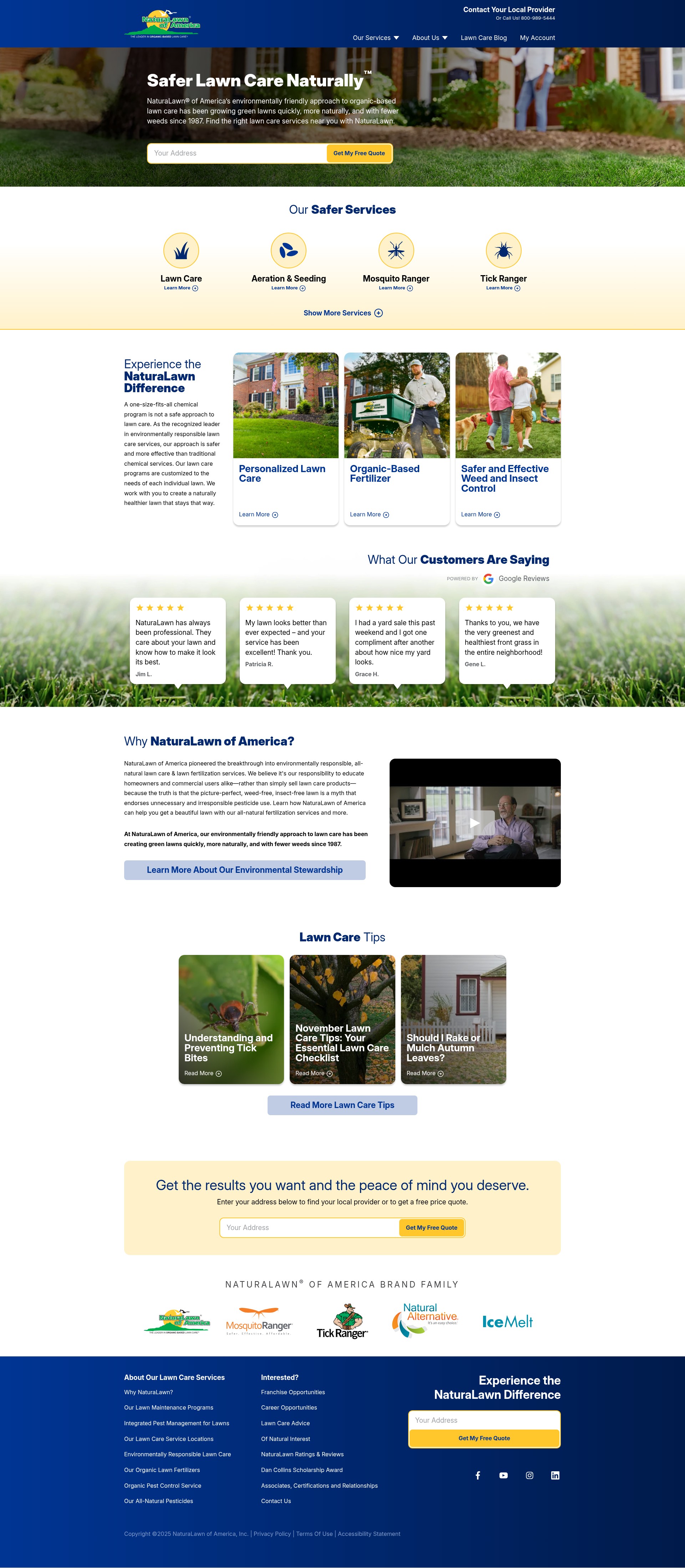 Screenshot of naturalawn.com