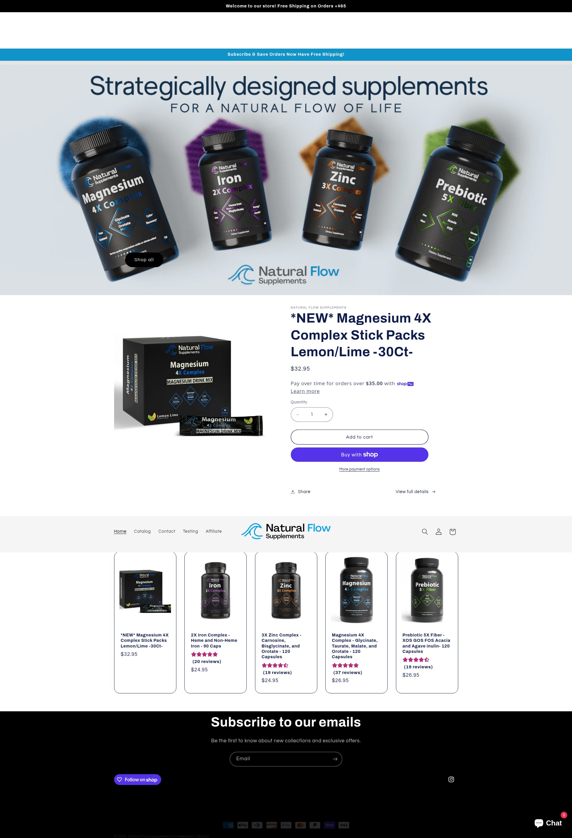 Screenshot of naturalflowsupplements.com