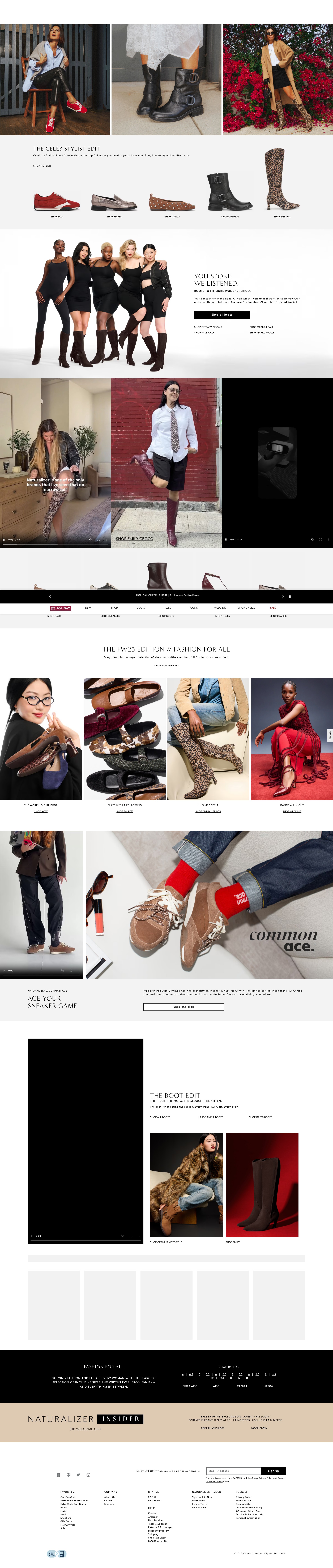 Screenshot of naturalizer.com