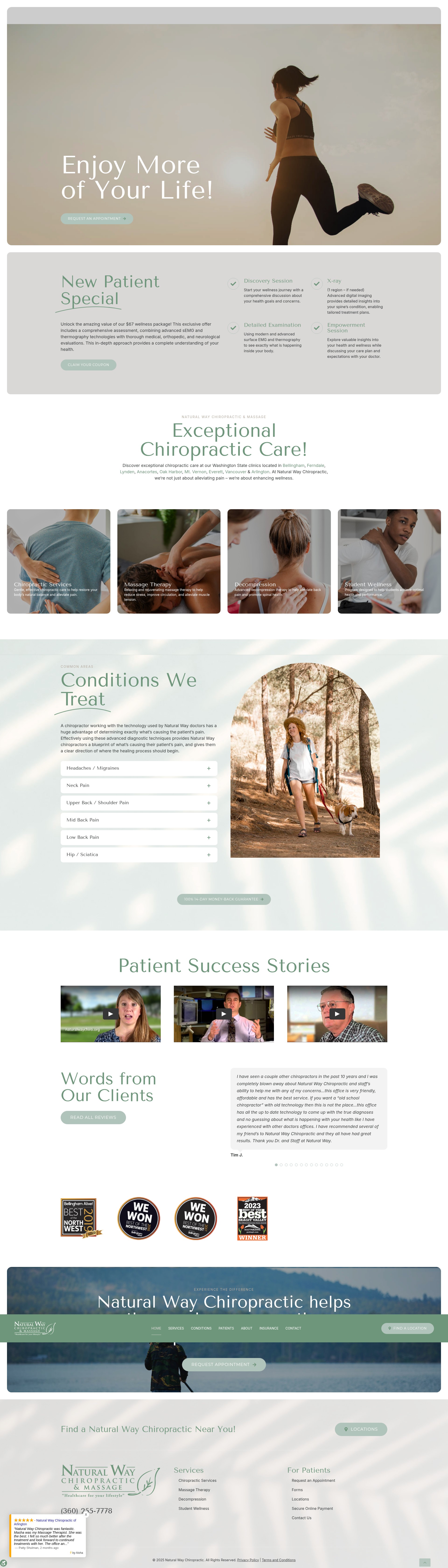 Screenshot of naturalwaychiro.com