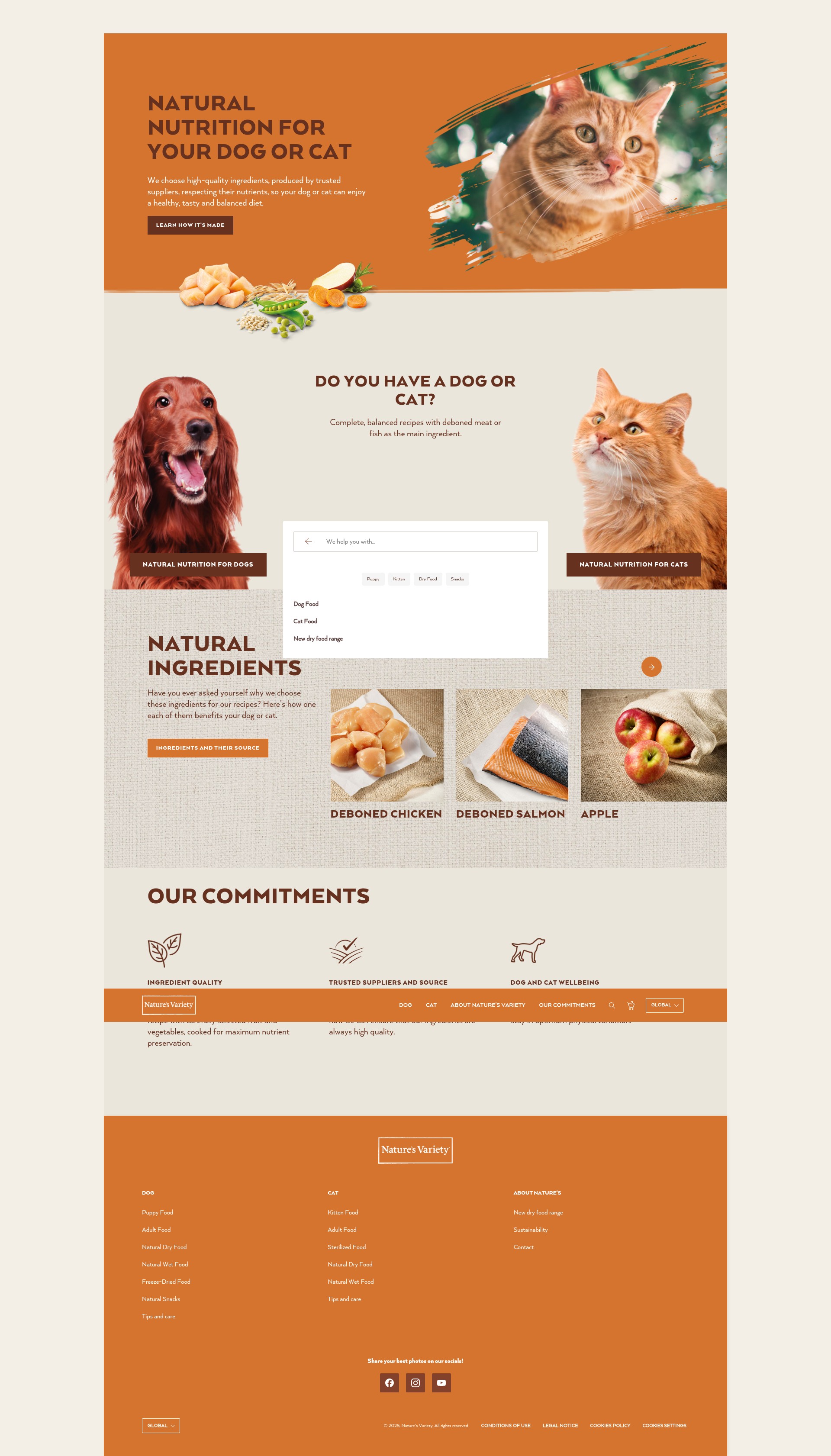 Screenshot of naturesvariety.com