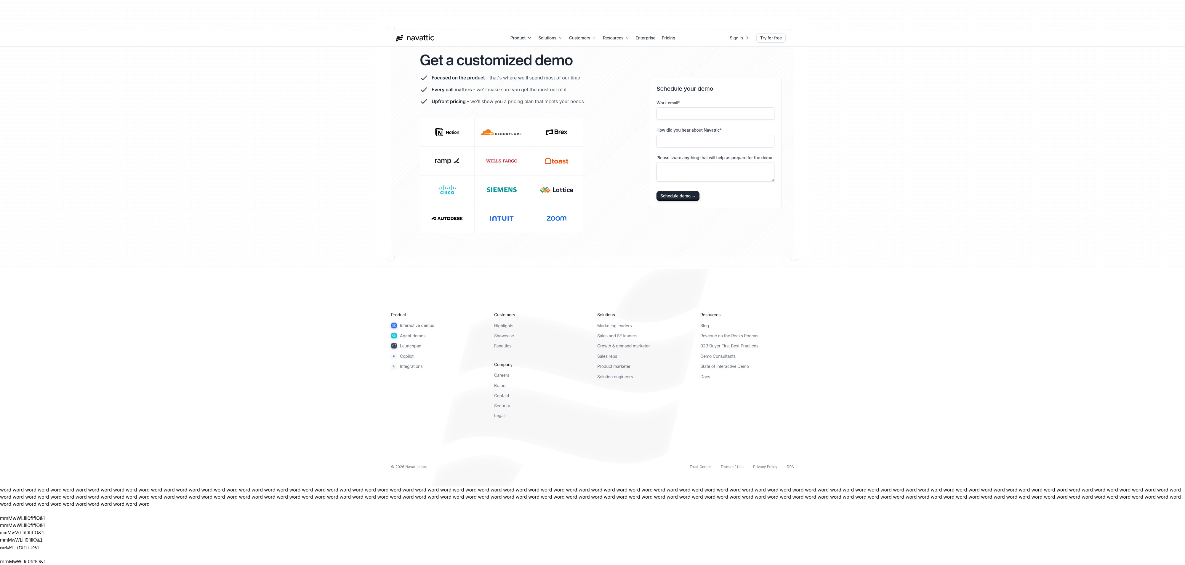 Screenshot of navattic.com