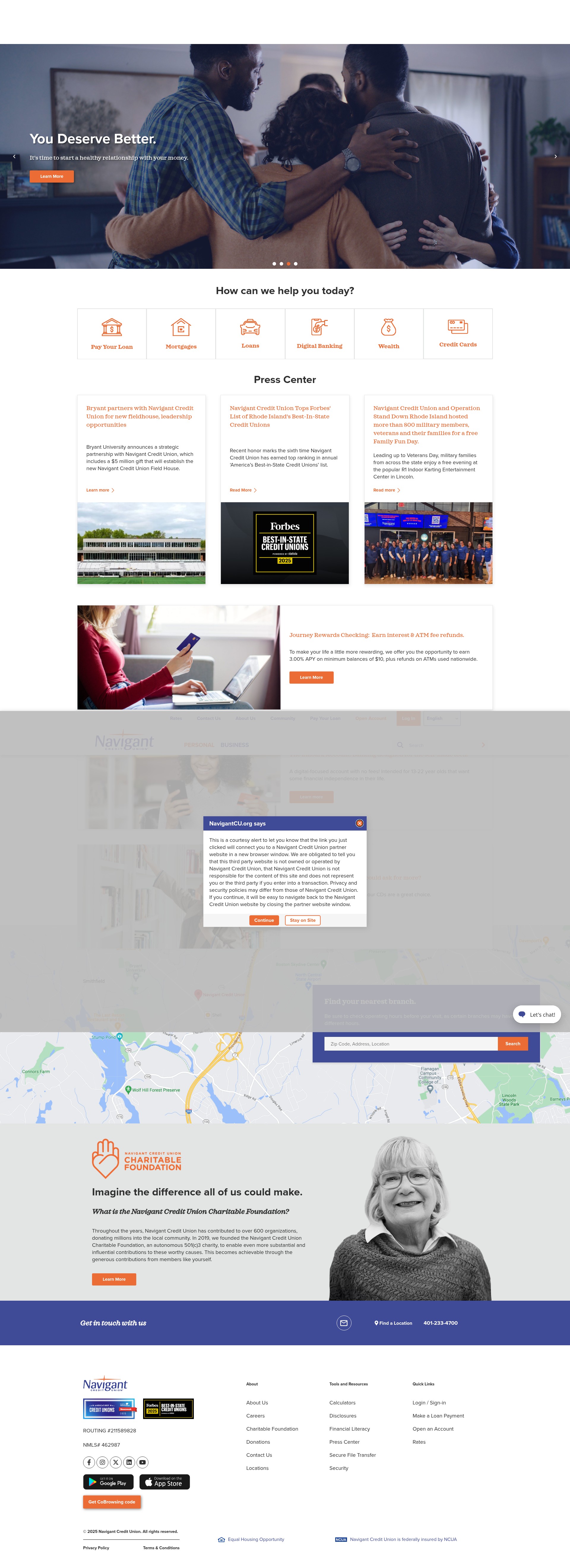 Screenshot of navigantcu.org
