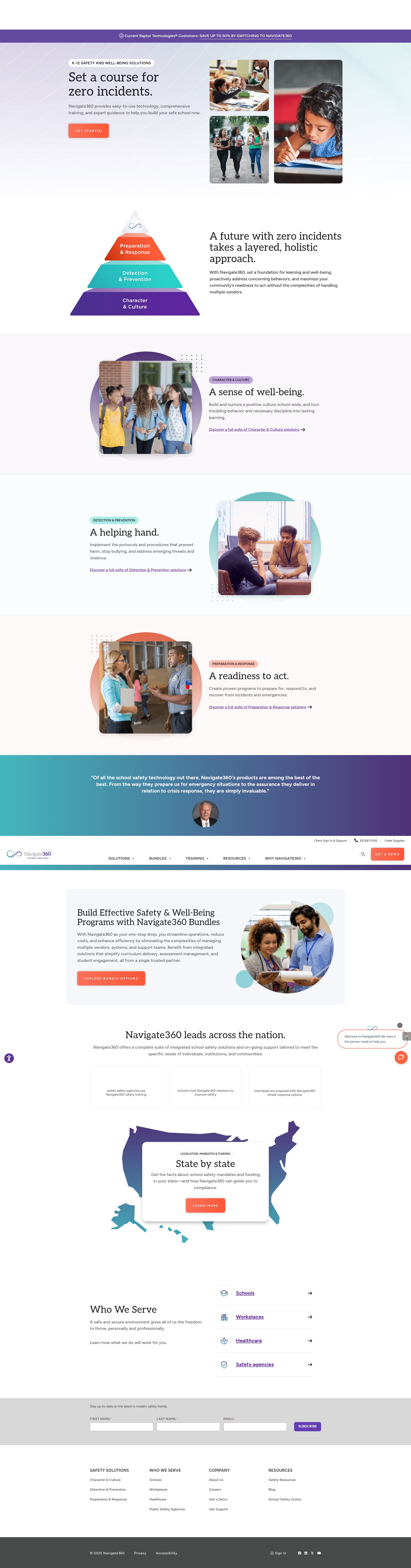 Screenshot of navigate360.com