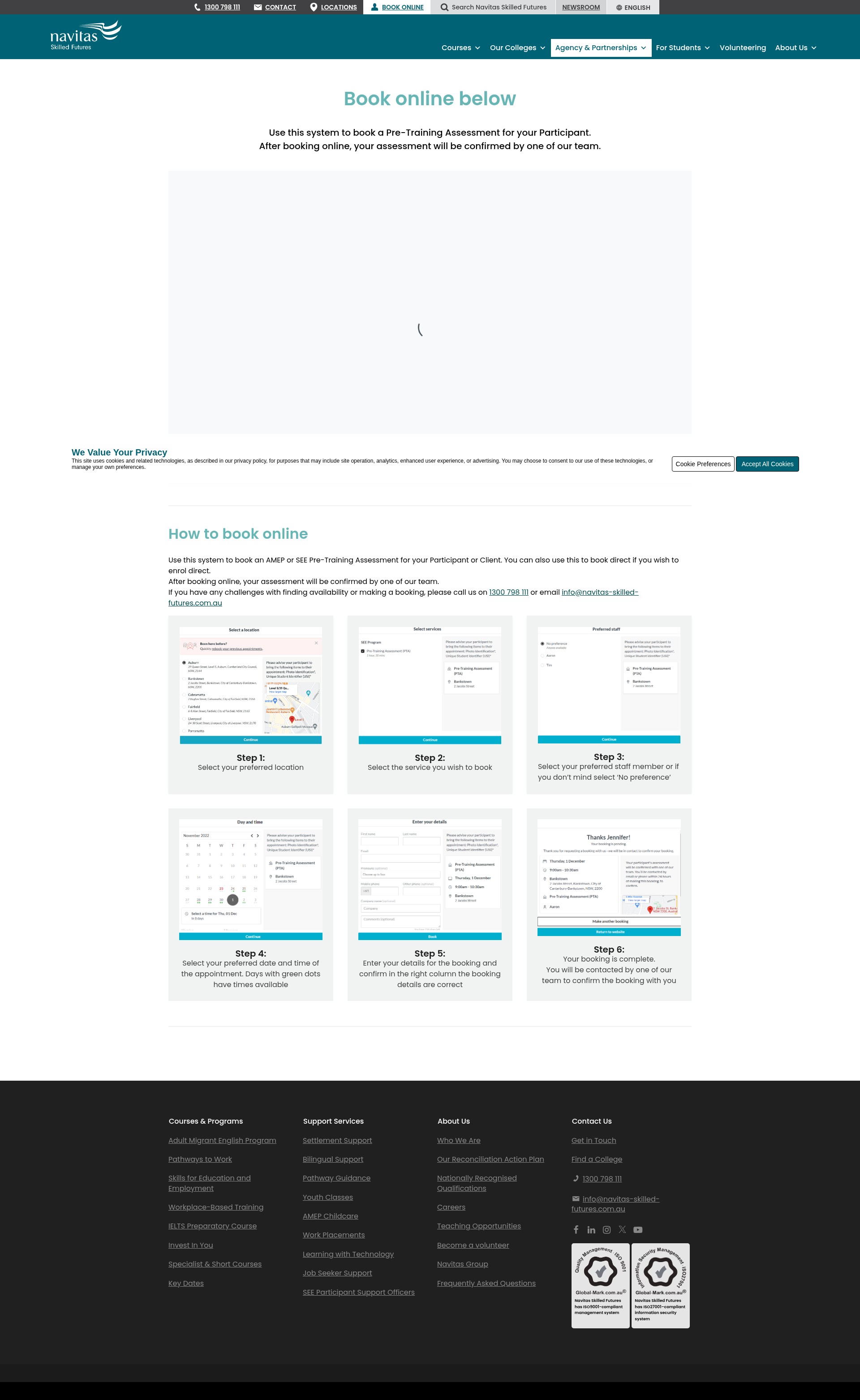 Screenshot of navitas-skilled-futures.com.au