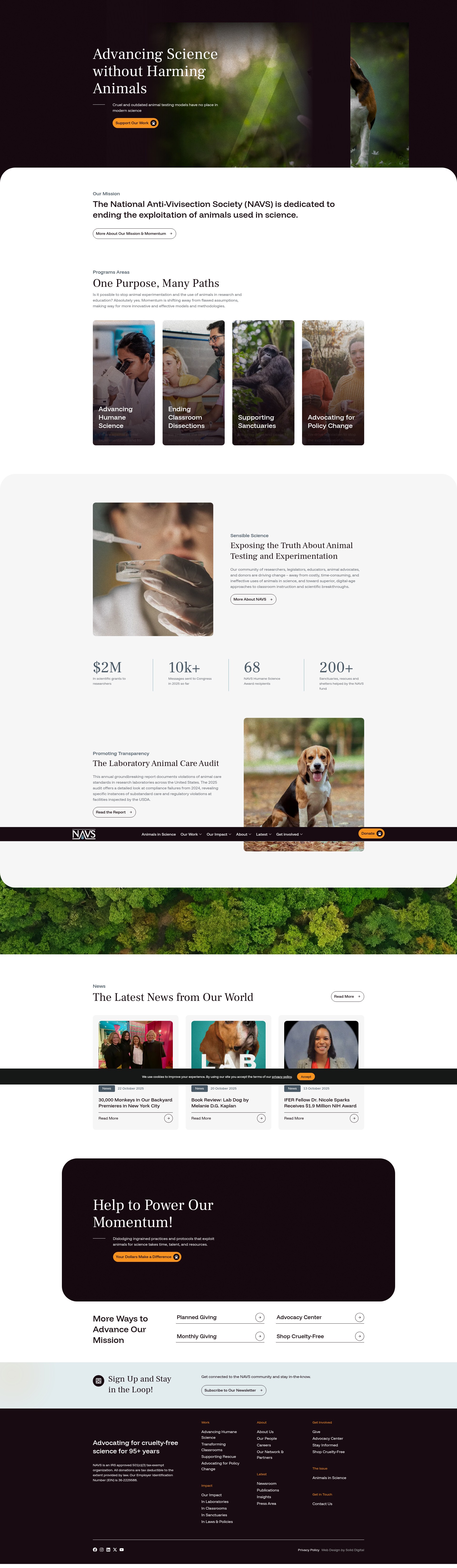 Screenshot of navs.org