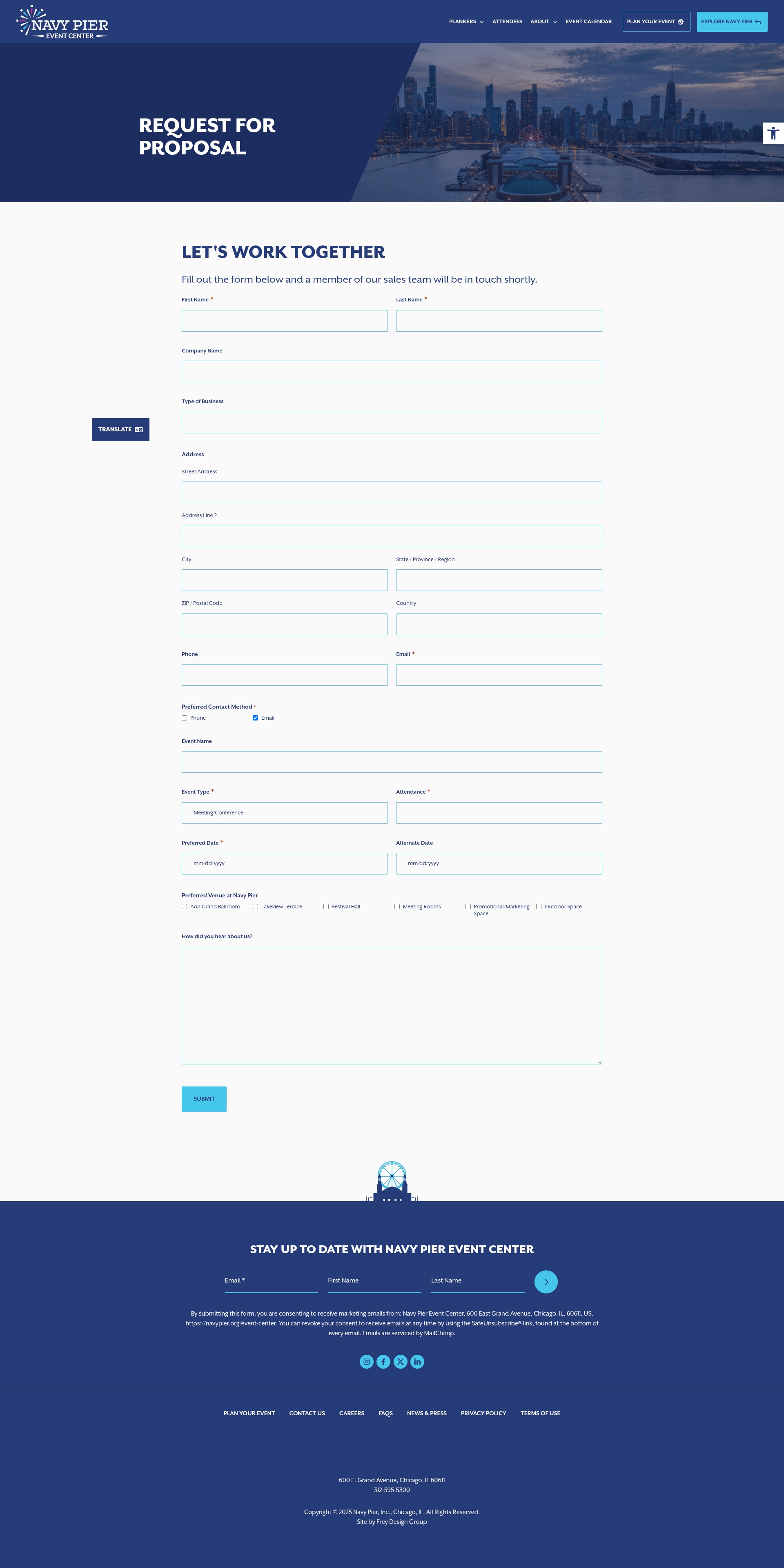 Screenshot of navypier.org