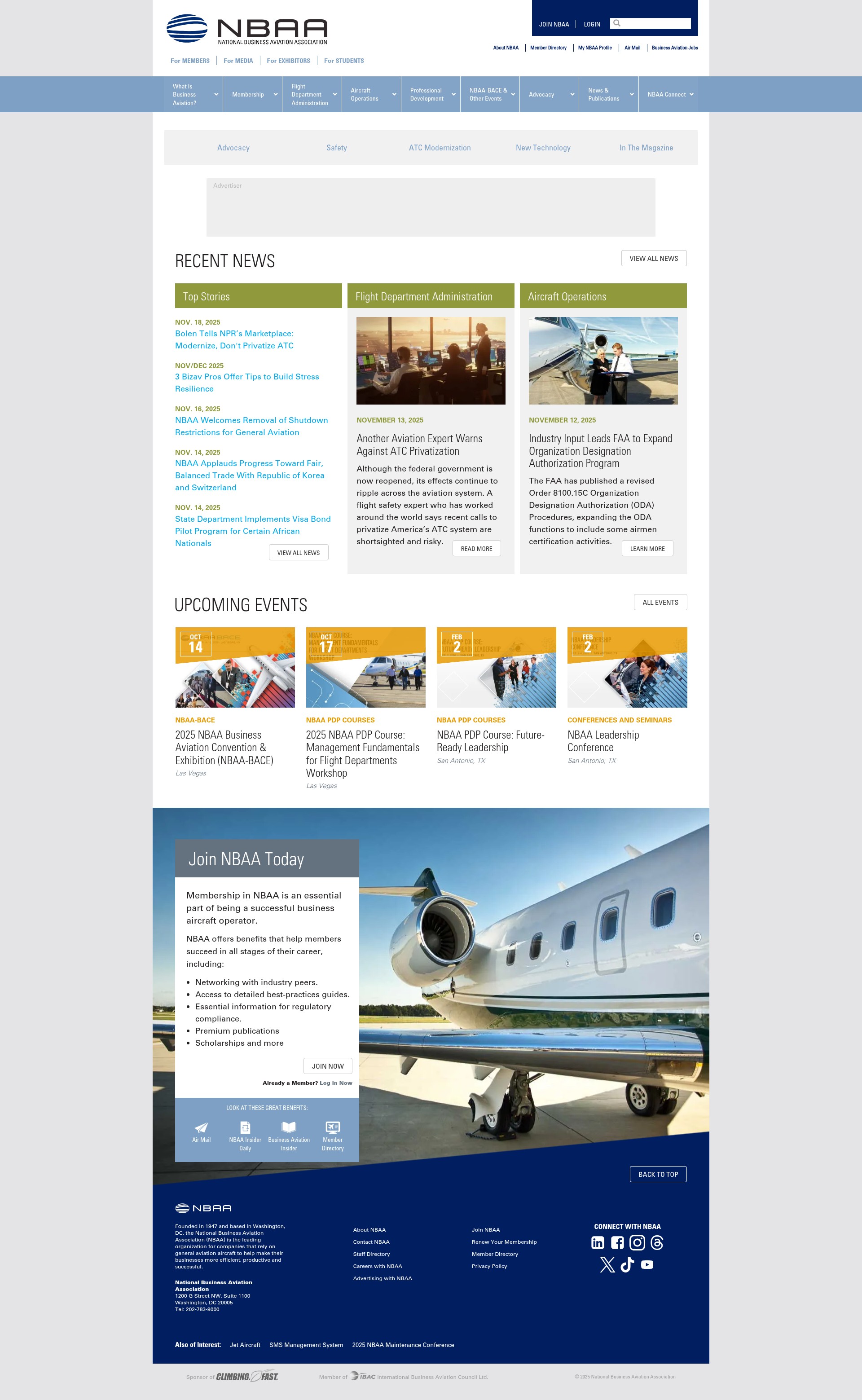 Screenshot of nbaa.org