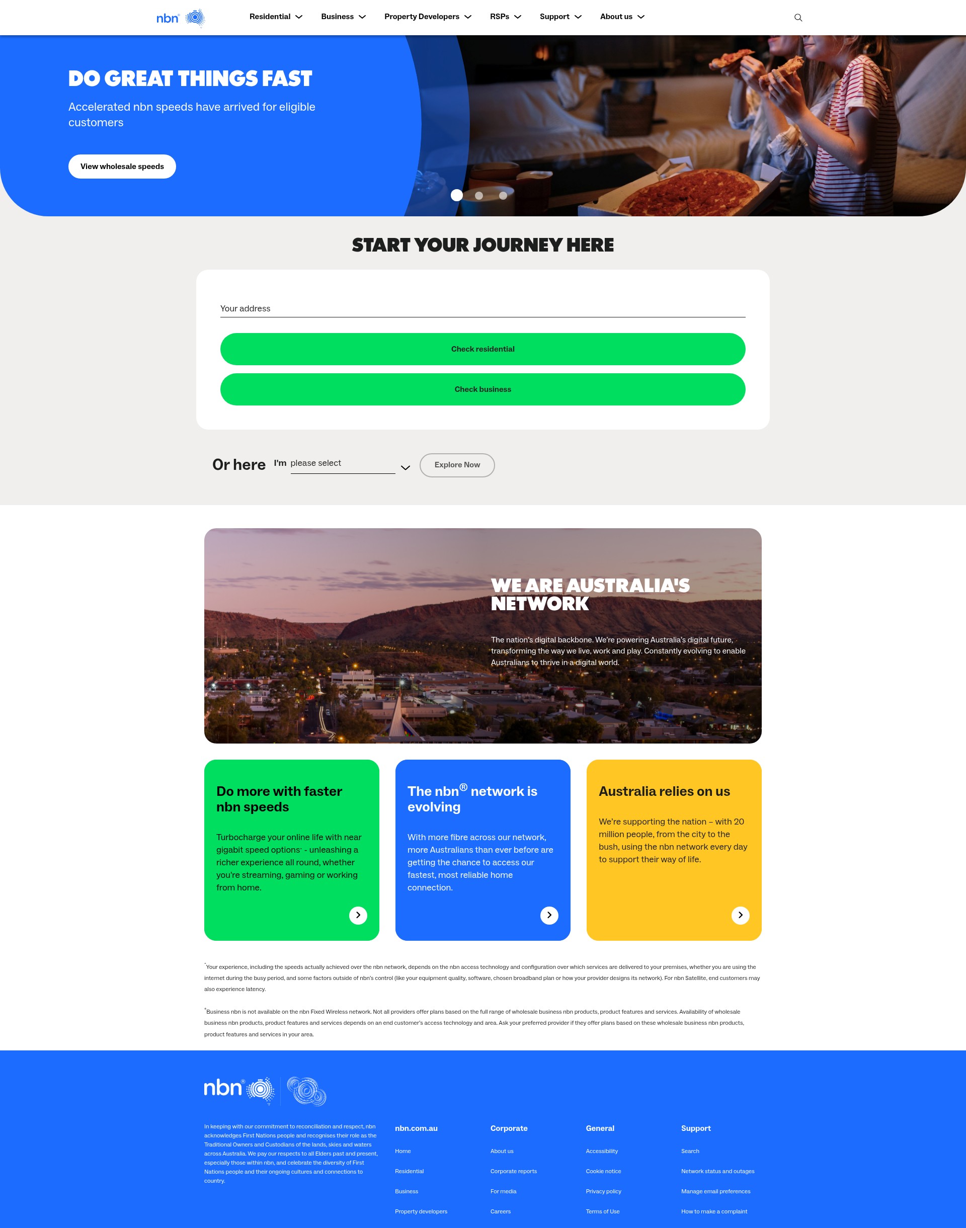Screenshot of nbnco.com.au