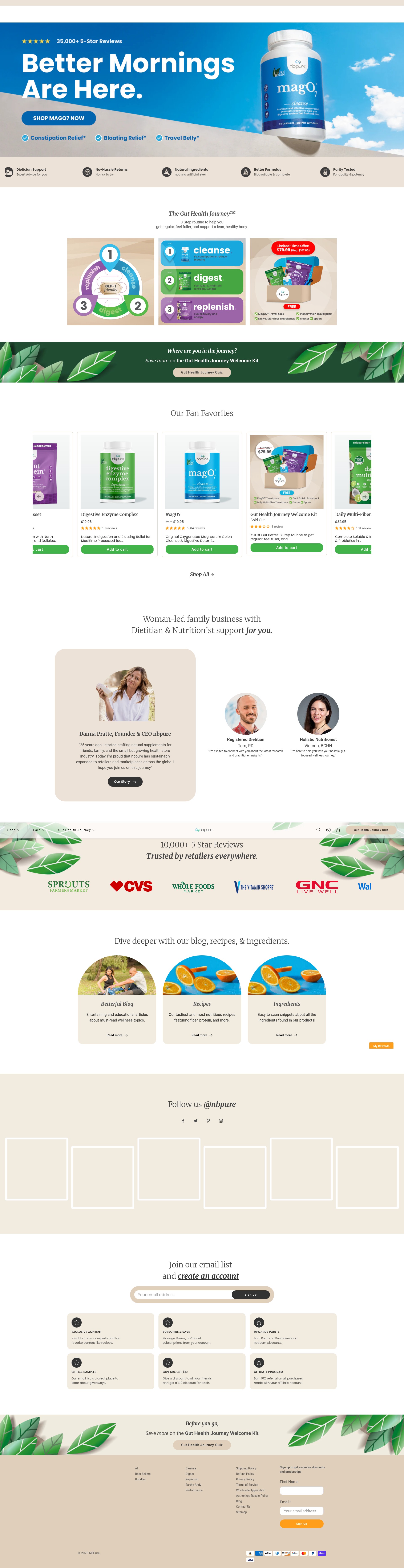 Screenshot of nbpure.com