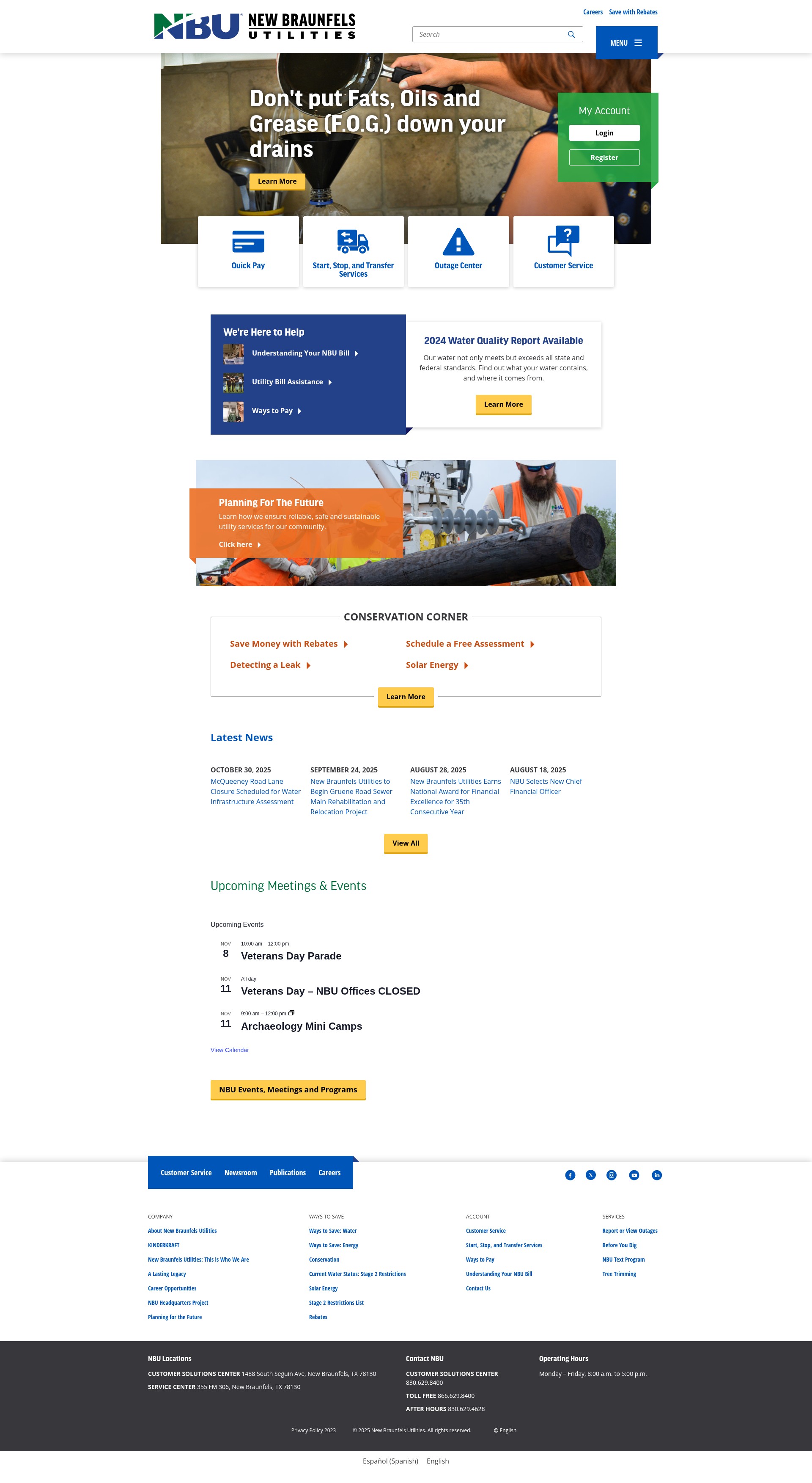 Screenshot of nbutexas.com
