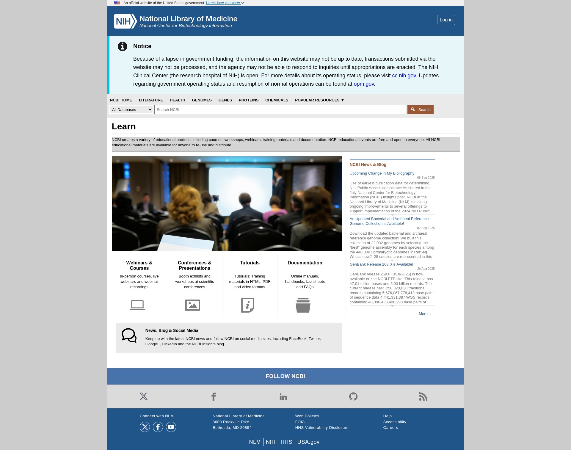 Screenshot of ncbi.nlm.nih.gov