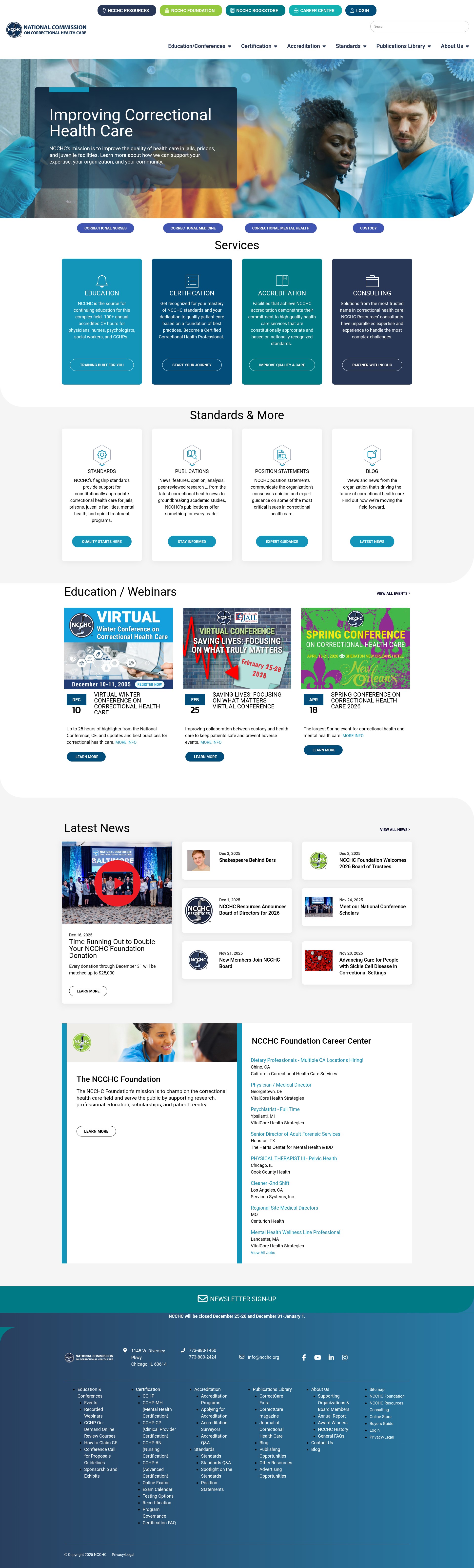 Screenshot of ncchc.org