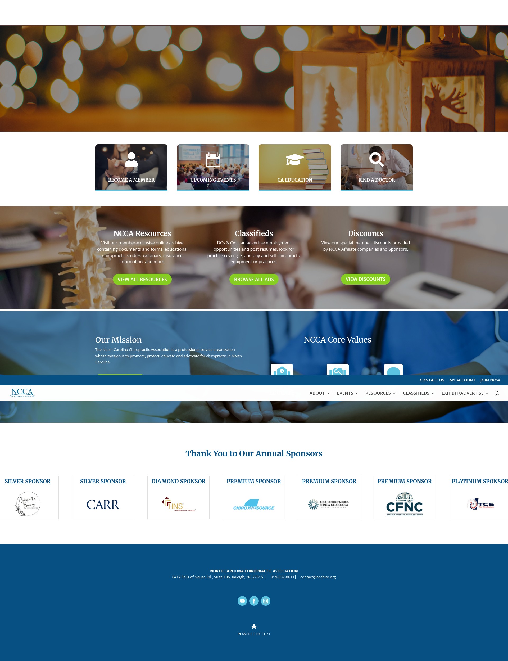 Screenshot of ncchiro.org