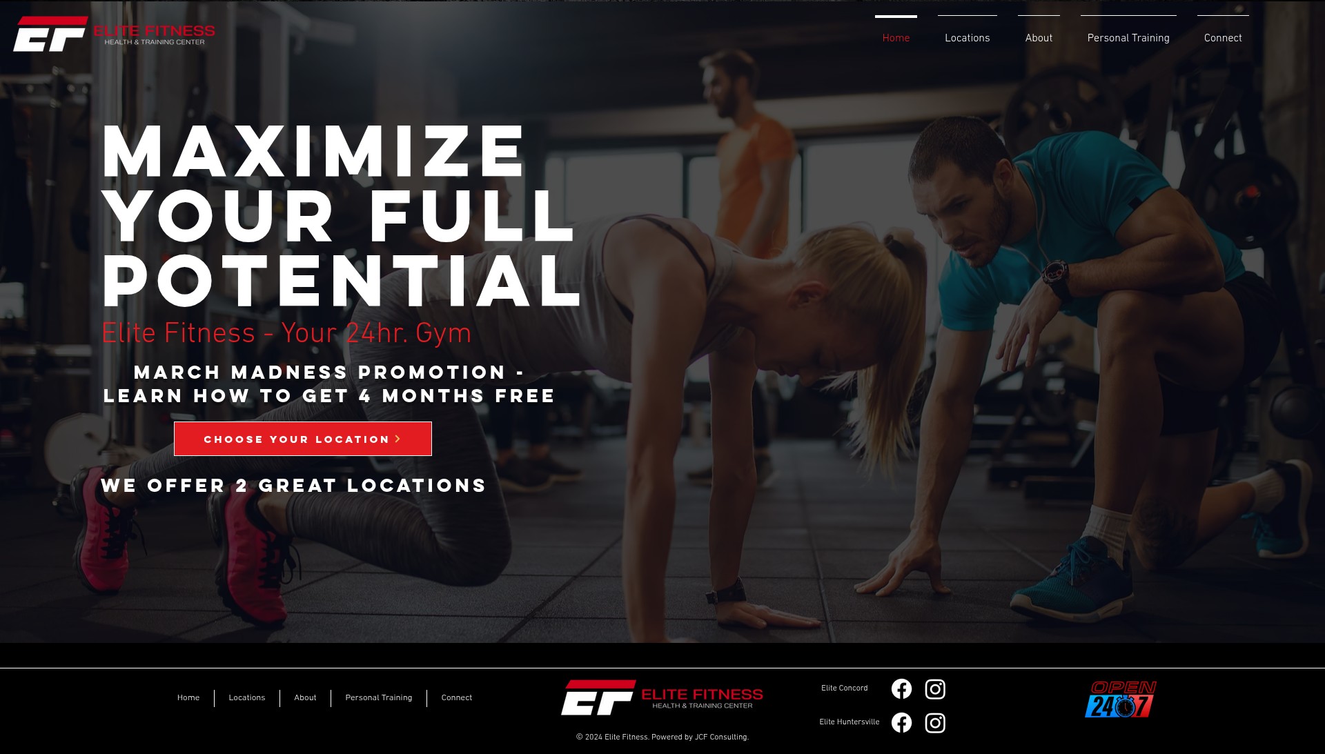 Screenshot of ncelitefitness.com