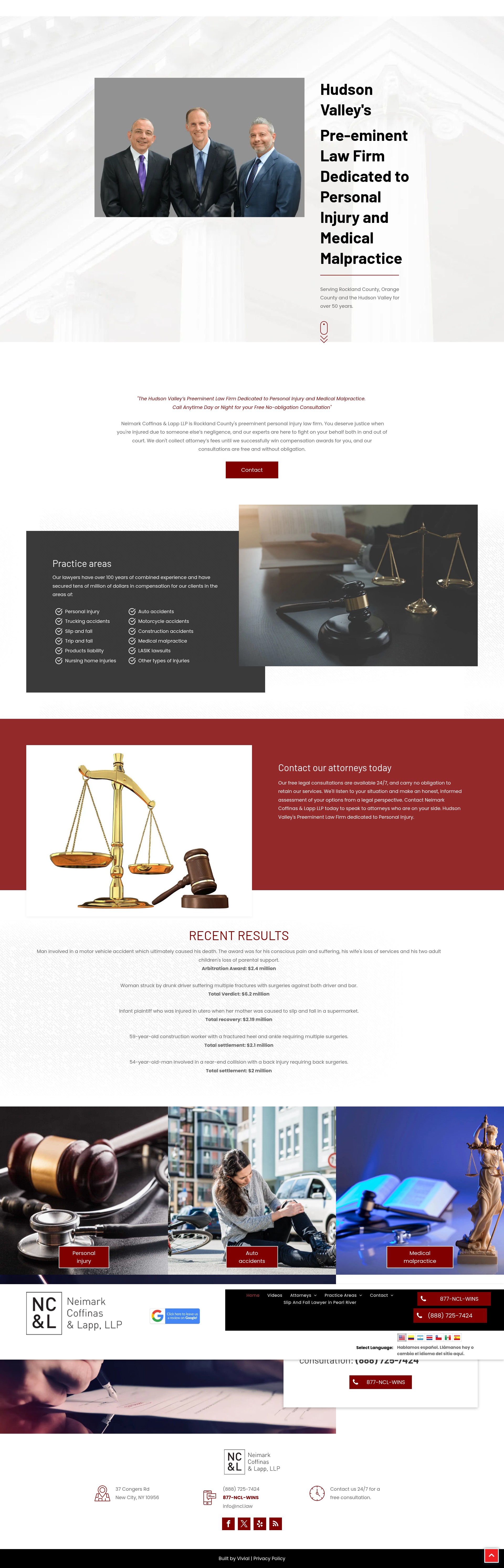 Screenshot of ncl.law