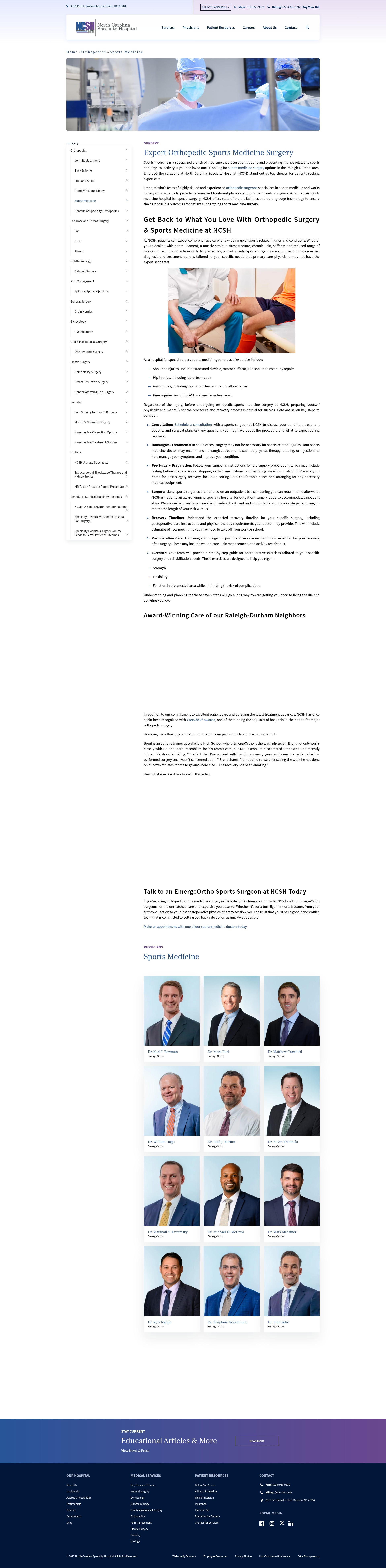 Screenshot of ncspecialty.com
