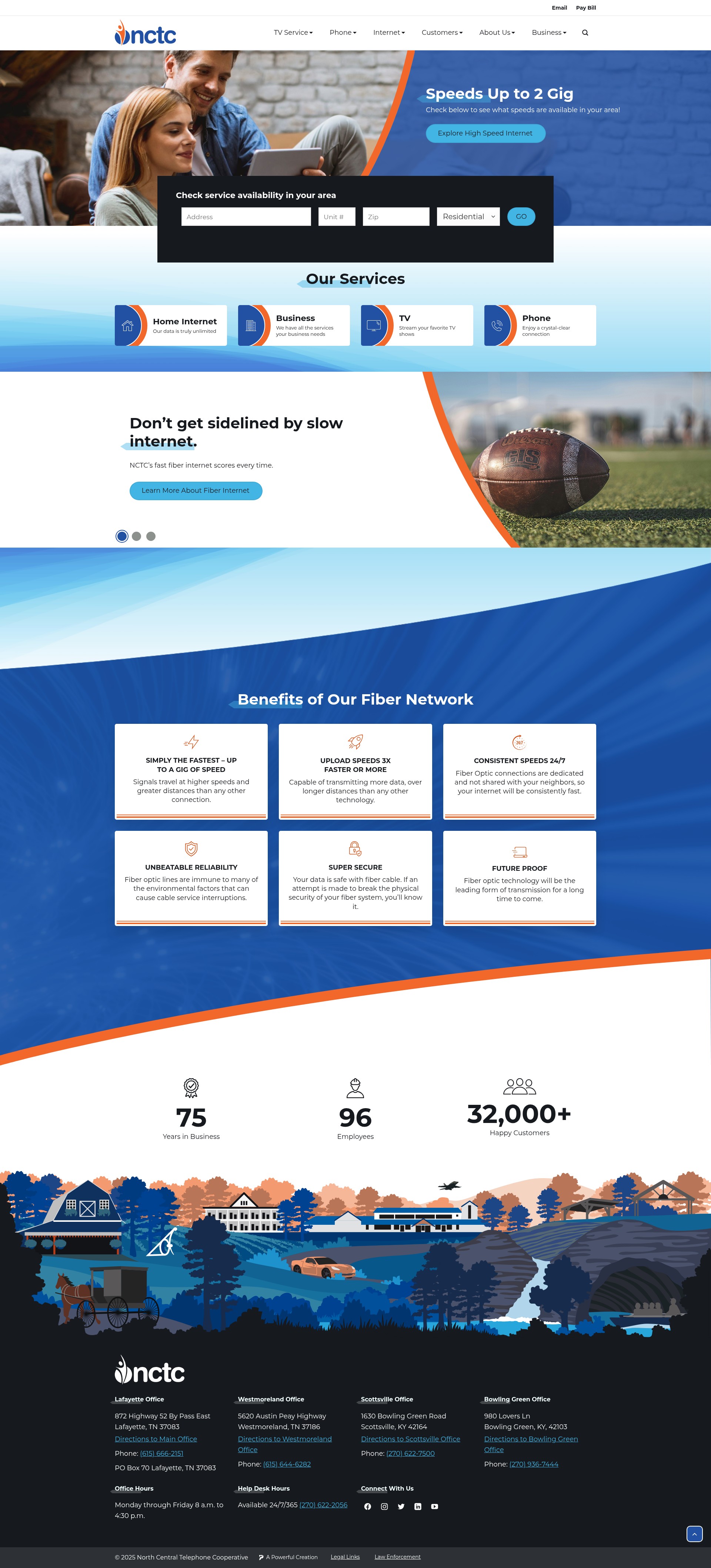 Screenshot of nctc.com