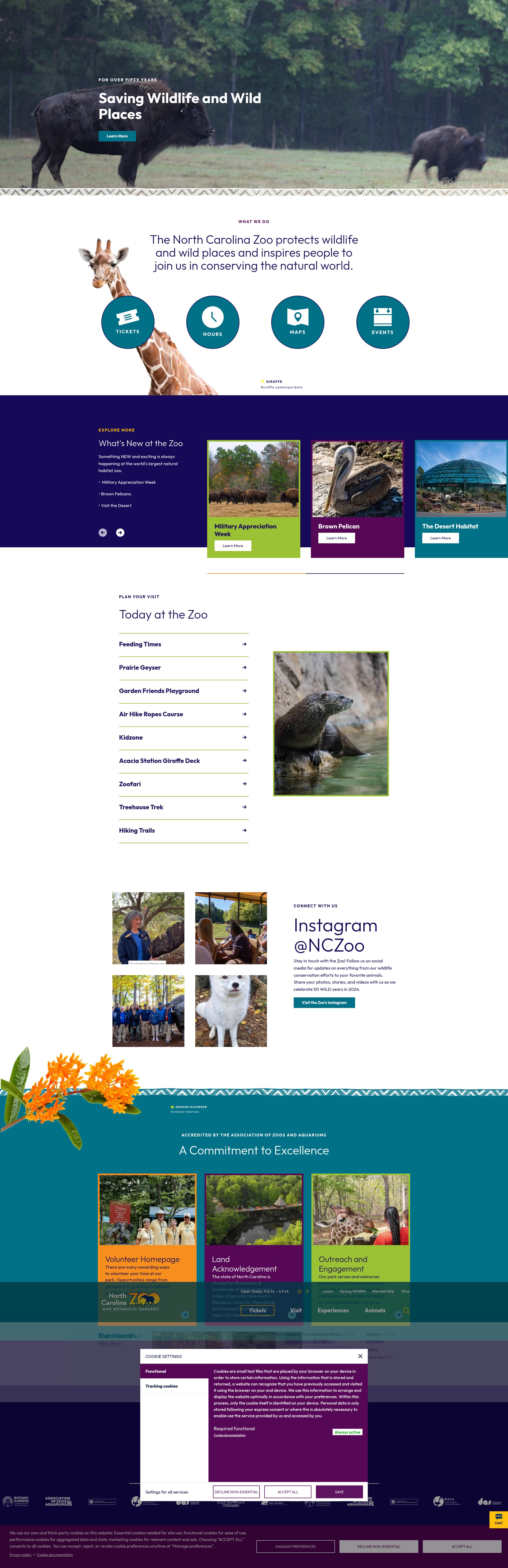 Screenshot of nczoo.org