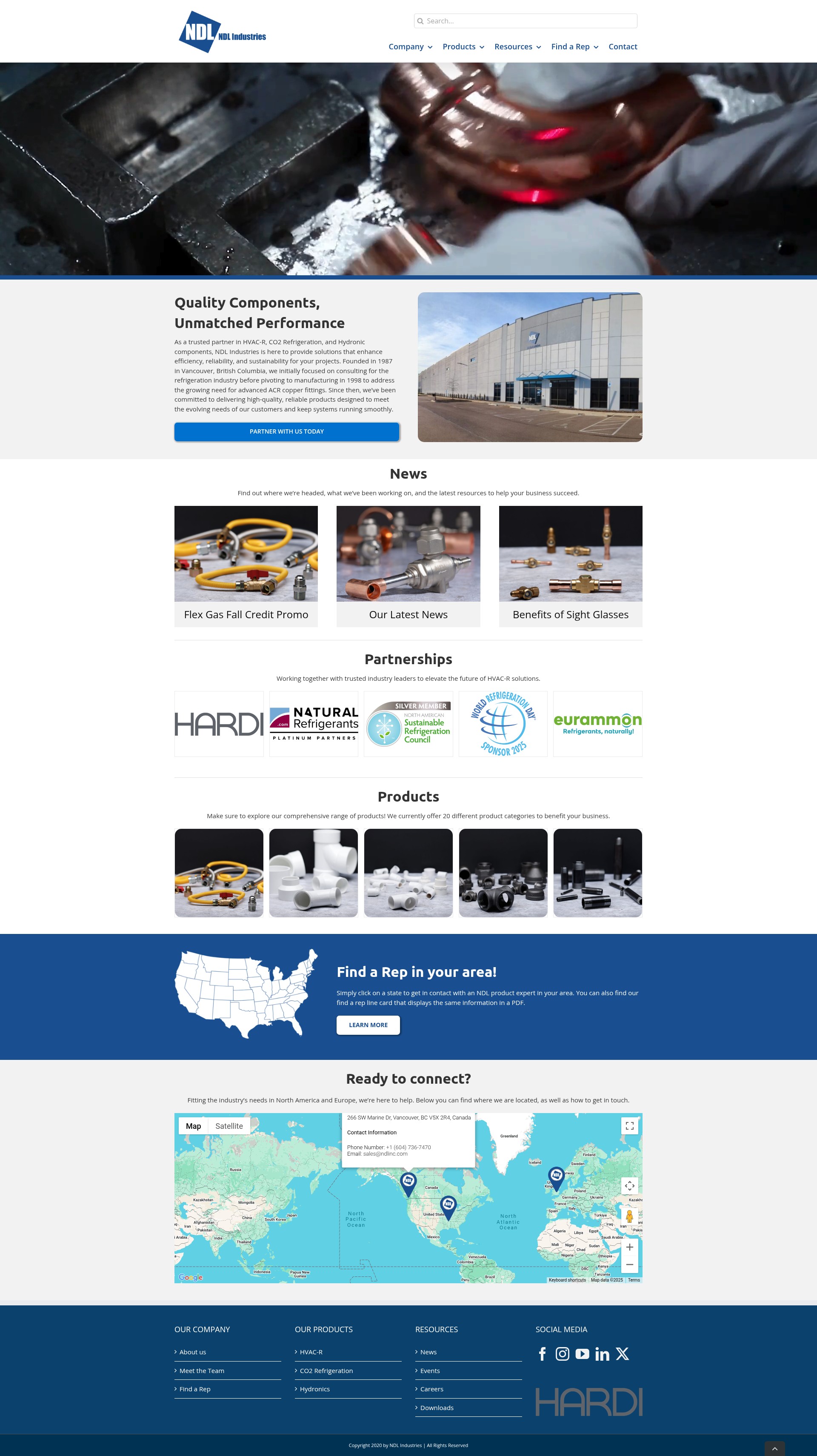 Screenshot of ndlindustries.com