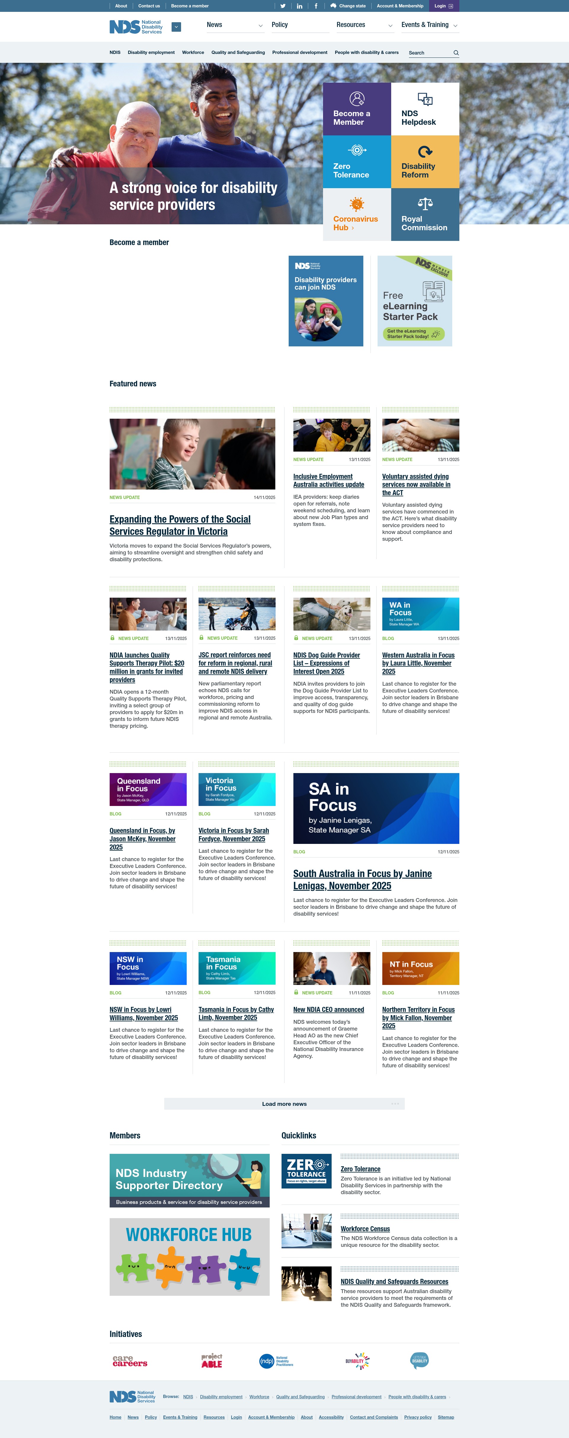 Screenshot of nds.org.au