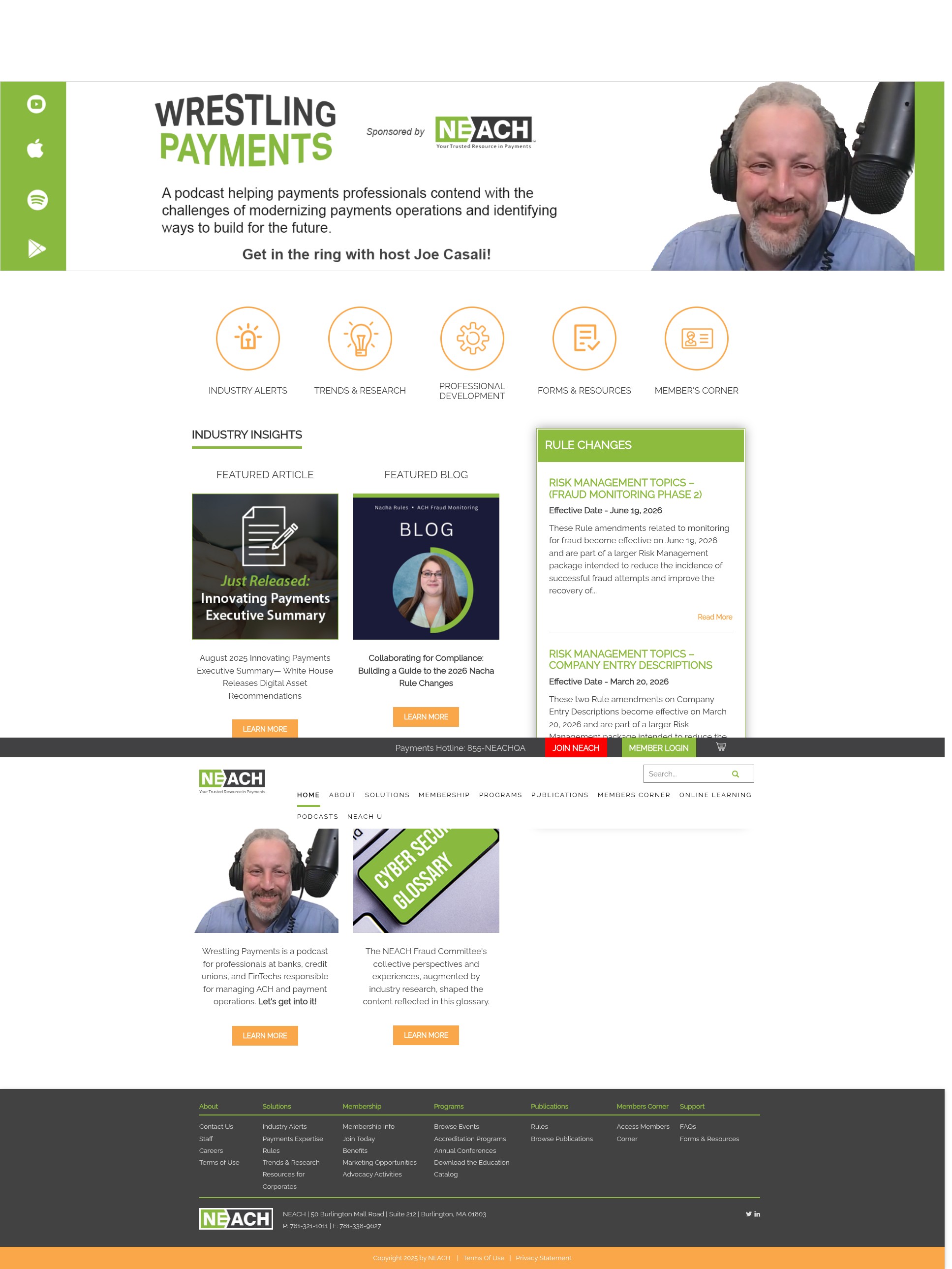 Screenshot of neach.org