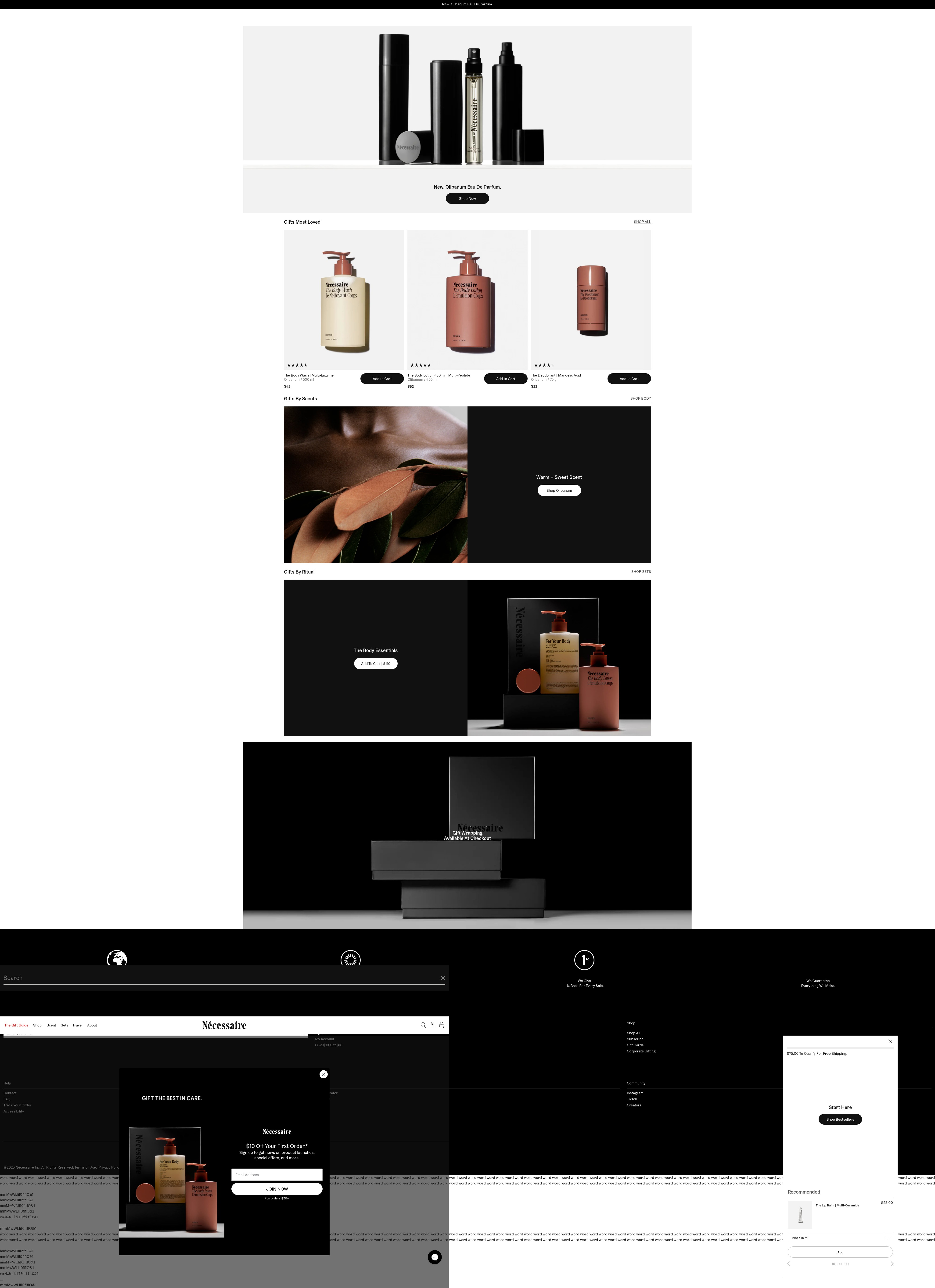Screenshot of necessaire.com