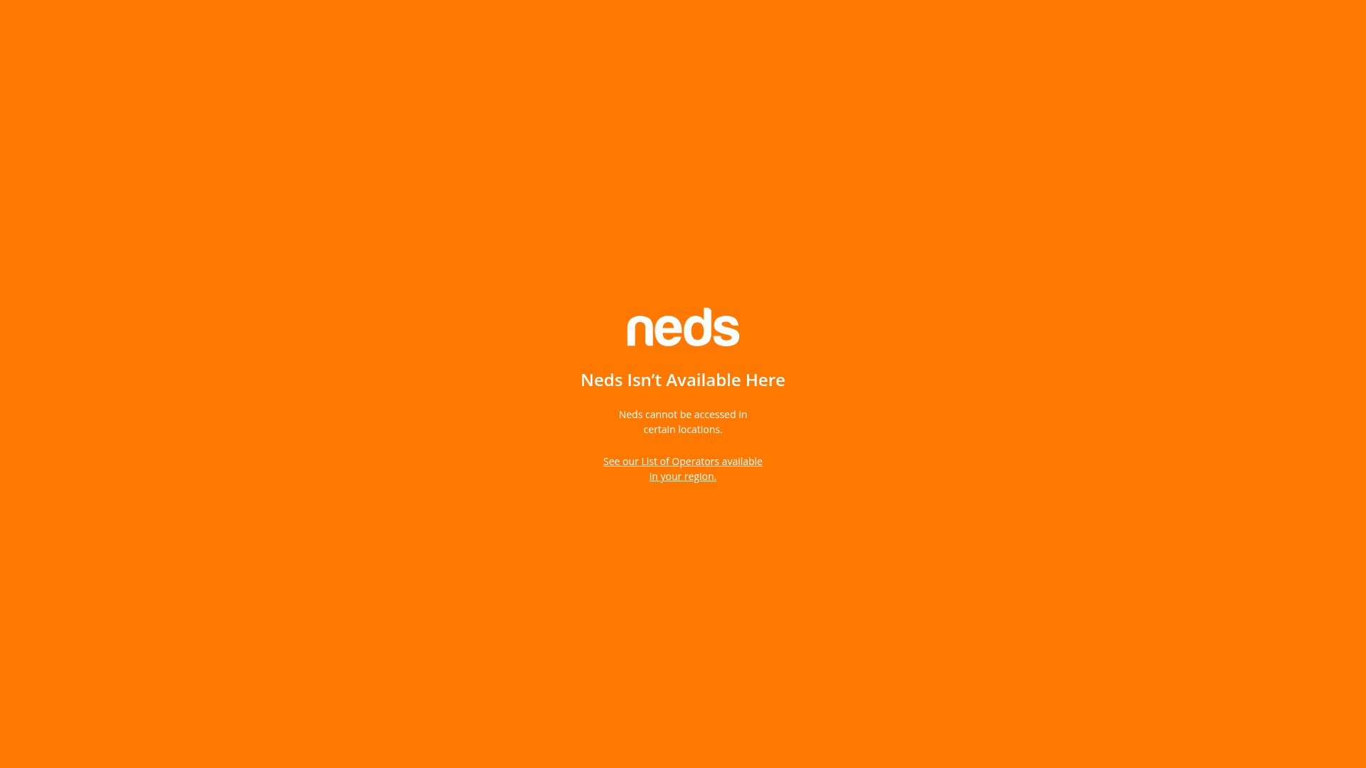 Screenshot of neds.com.au